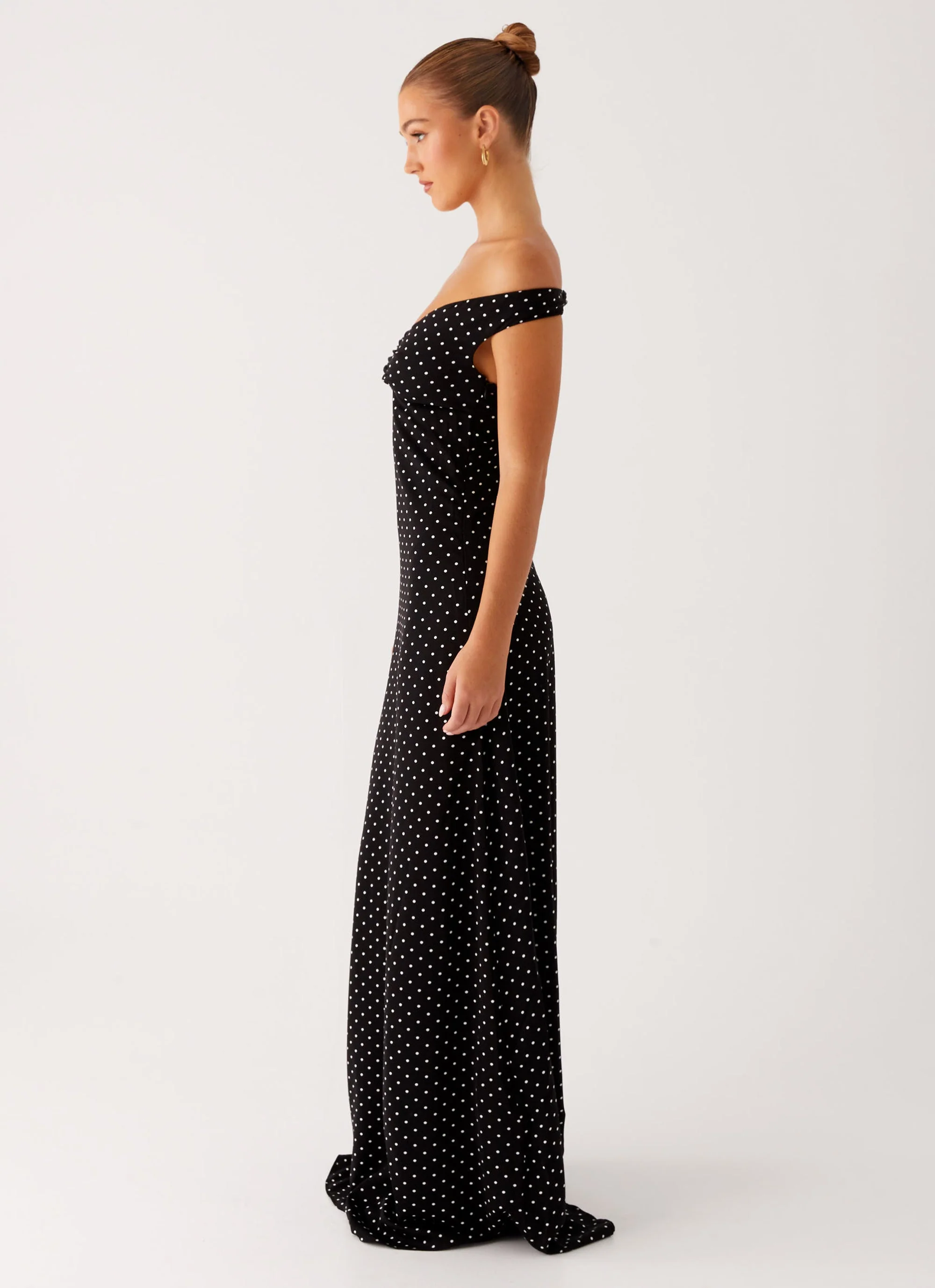 Melany Maxi Dress - Black Polka Dot - Image 2