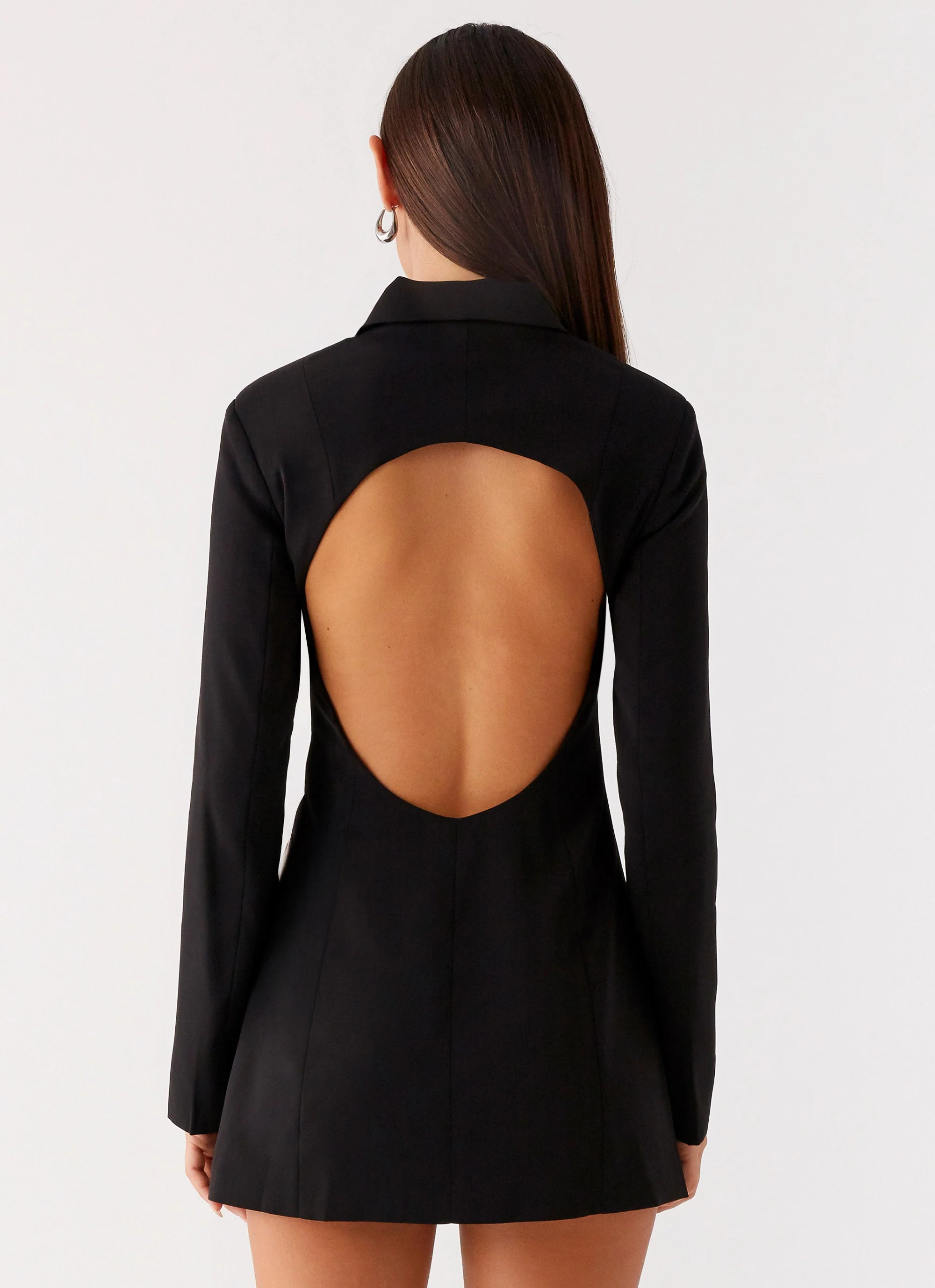 Memphis Blazer Mini Dress - Black - Image 3