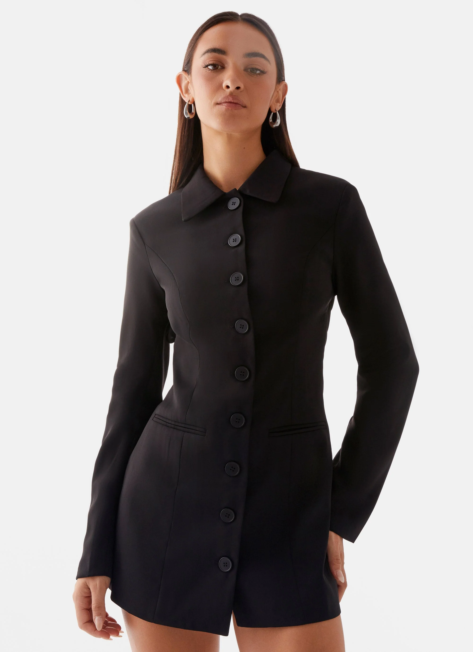 Memphis Blazer Mini Dress - Black - Image 5