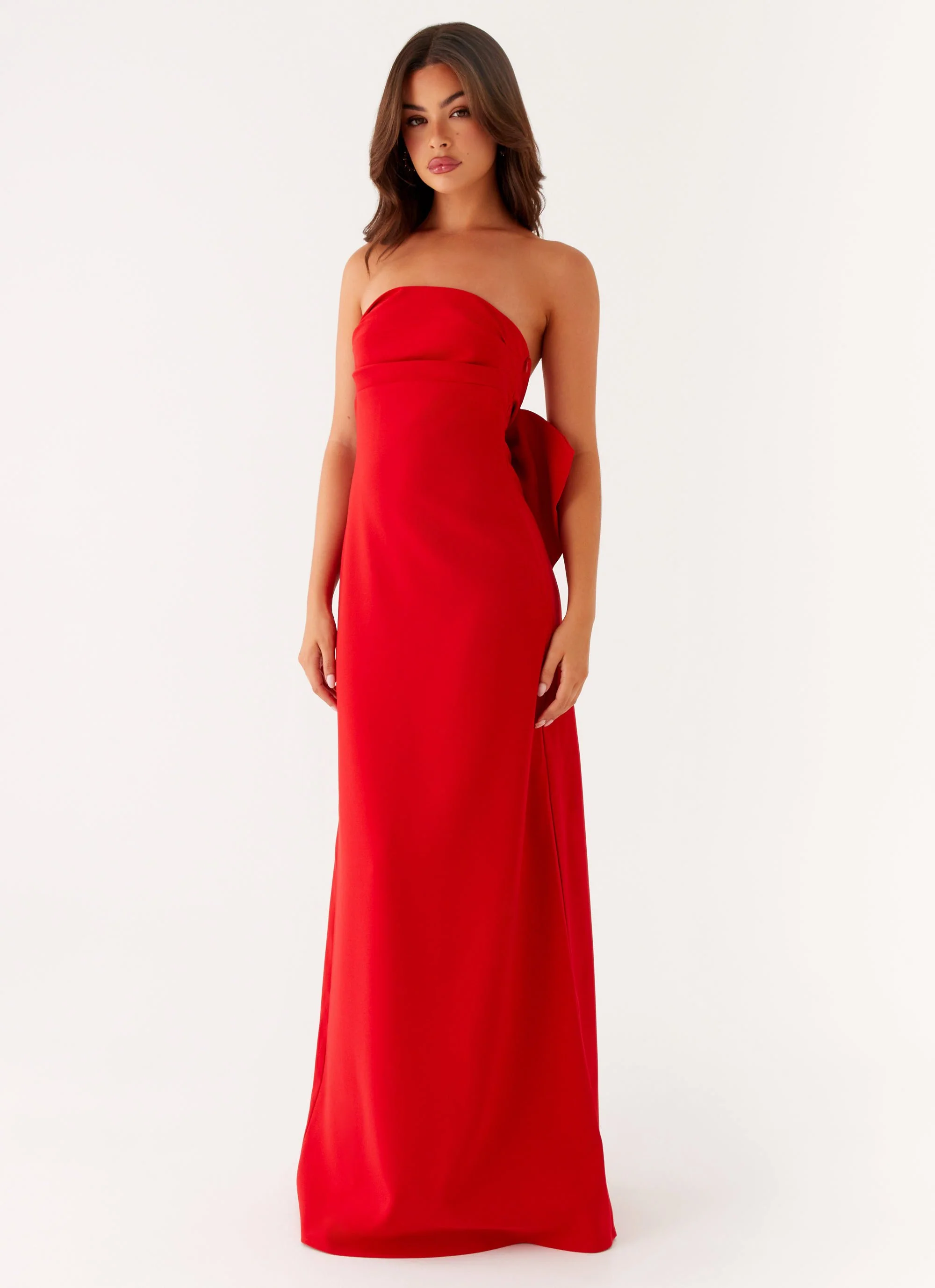 Meredith Maxi Dress - Red - Image 3
