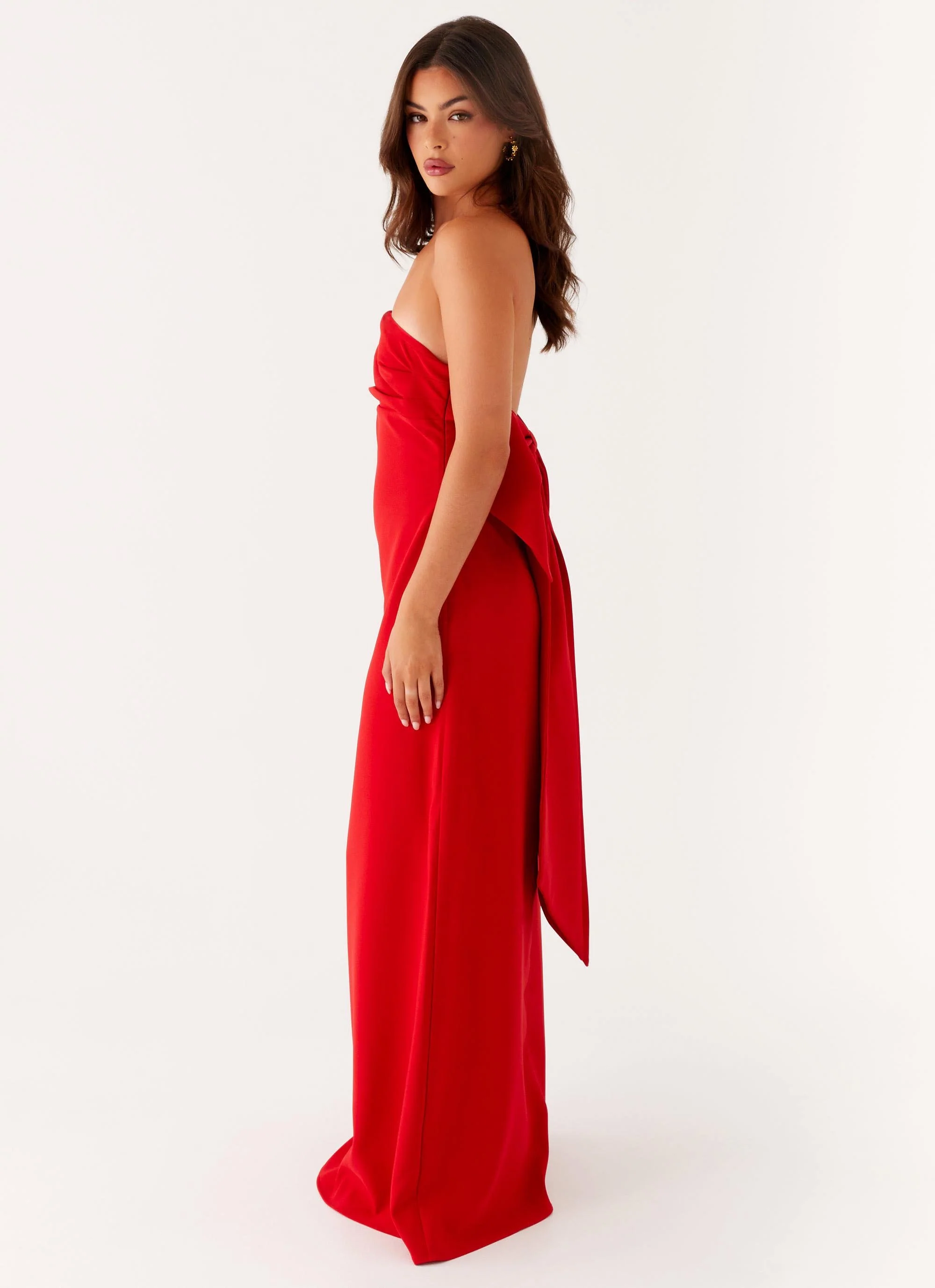 Meredith Maxi Dress - Red - Image 4