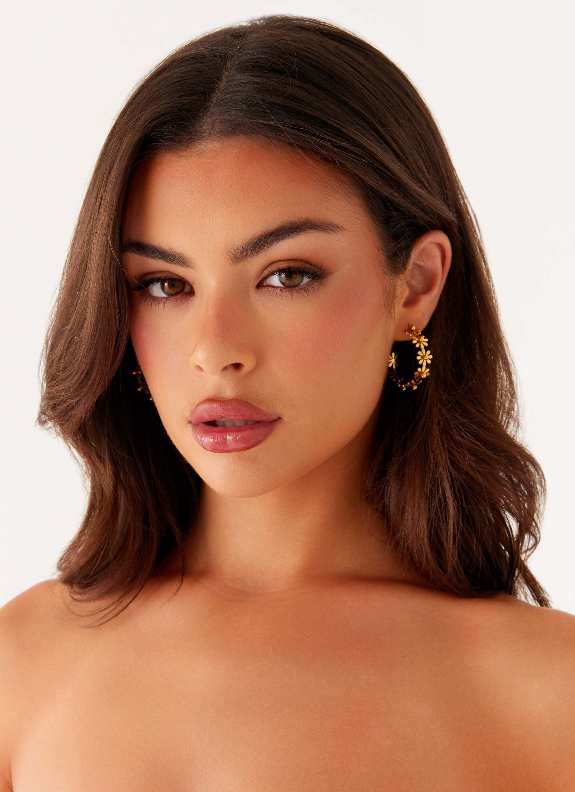 Merrell Hoop Earrings - Gold - Image 2