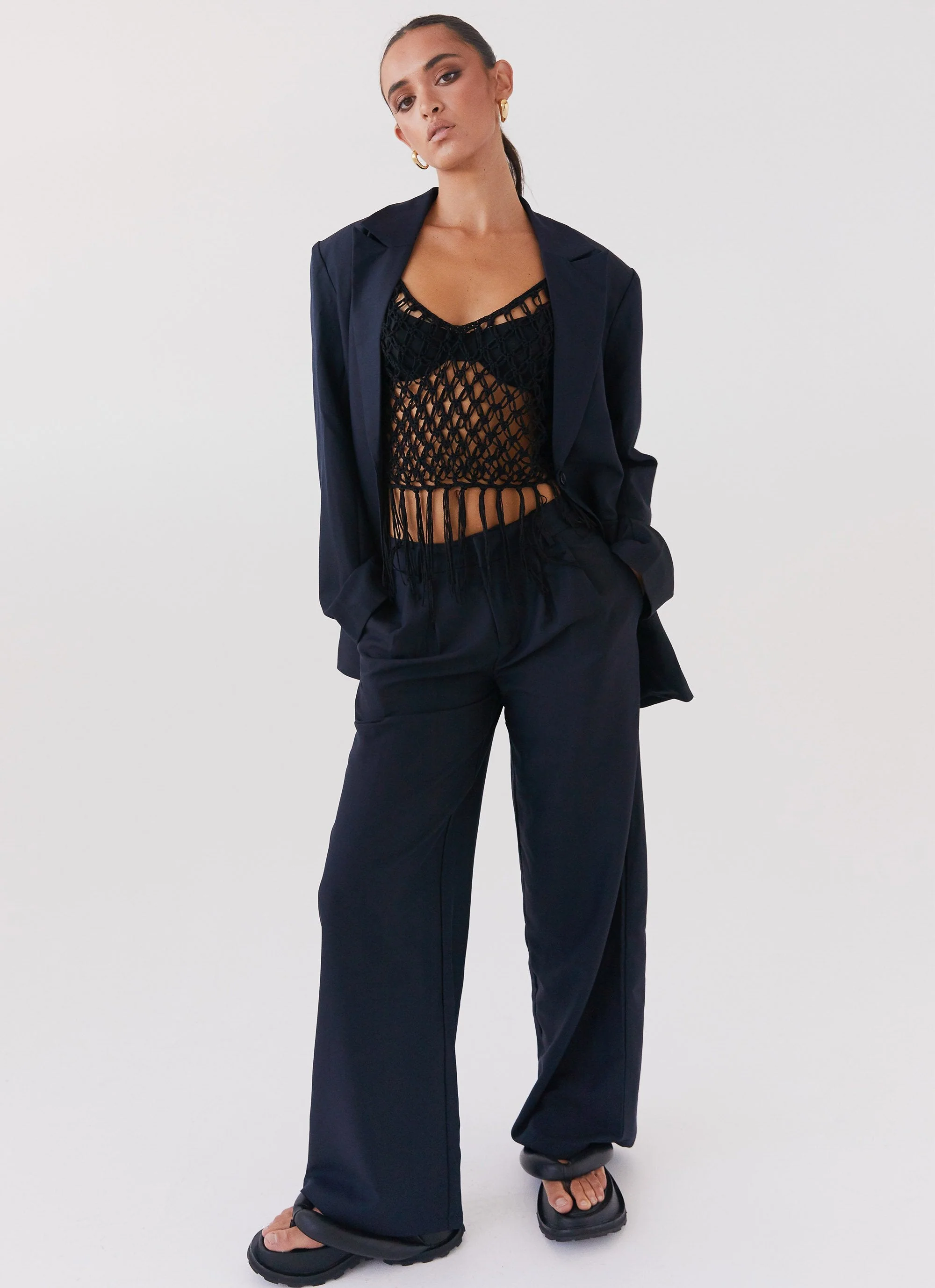 Metro Wilds Net Top - Black - Image 5