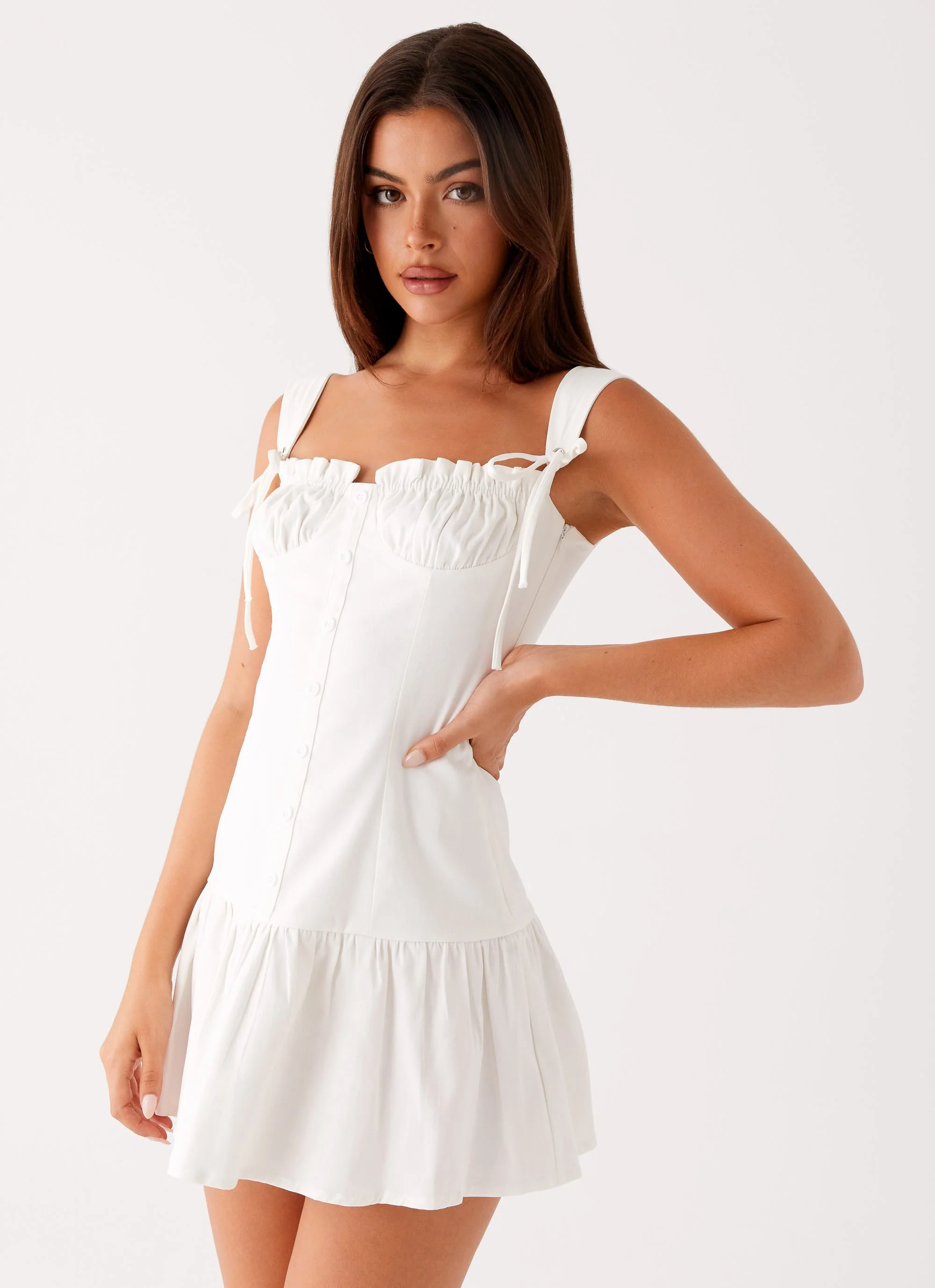 Miami Mini Dress - White - Image 6