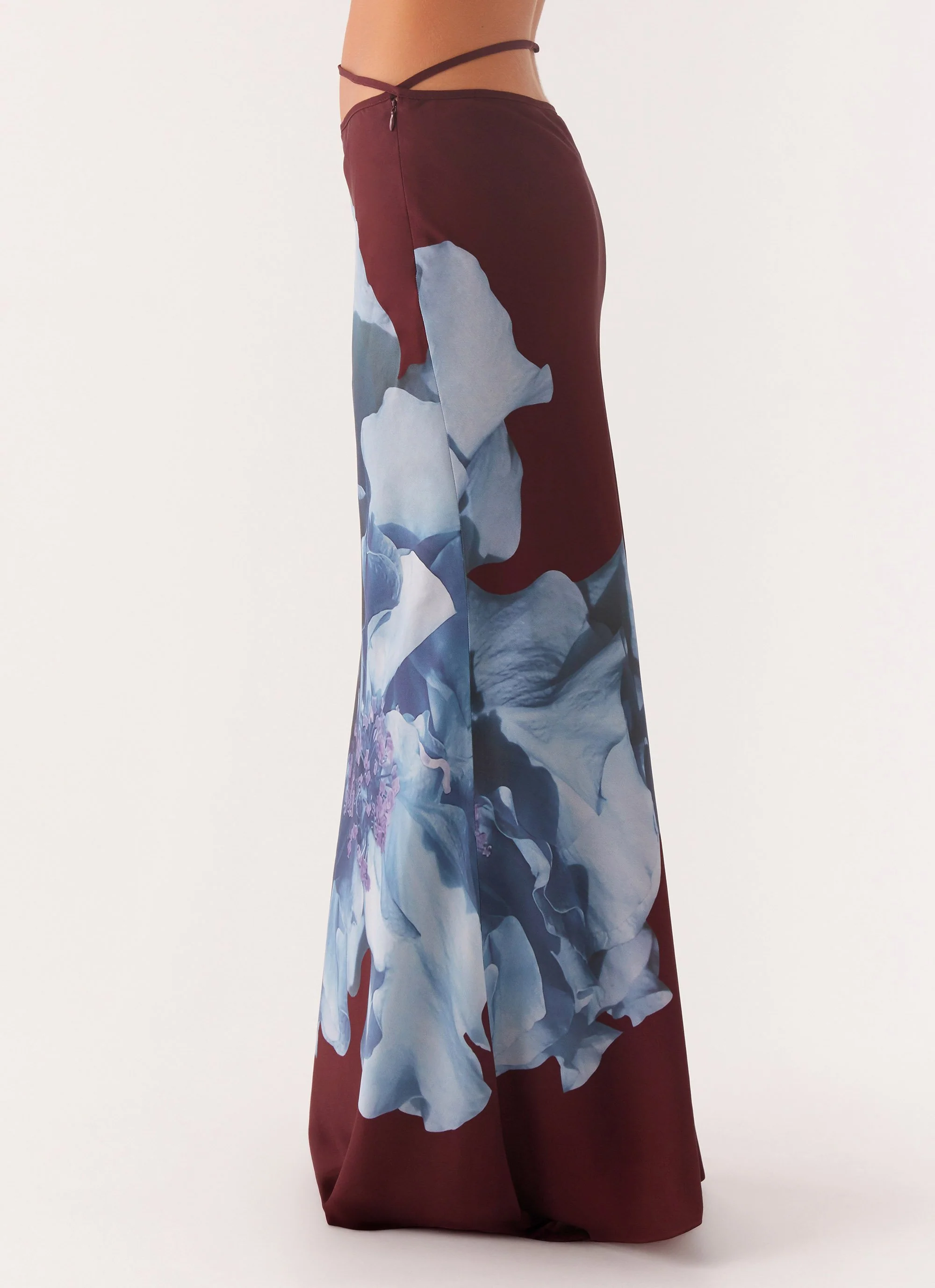 Michelle Maxi Skirt - Maroon Print - Image 2