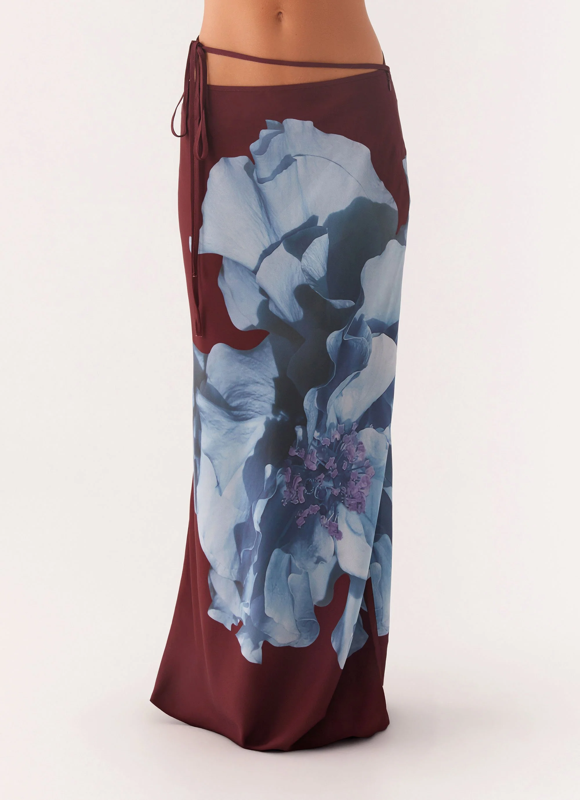 Michelle Maxi Skirt - Maroon Print - Image 4