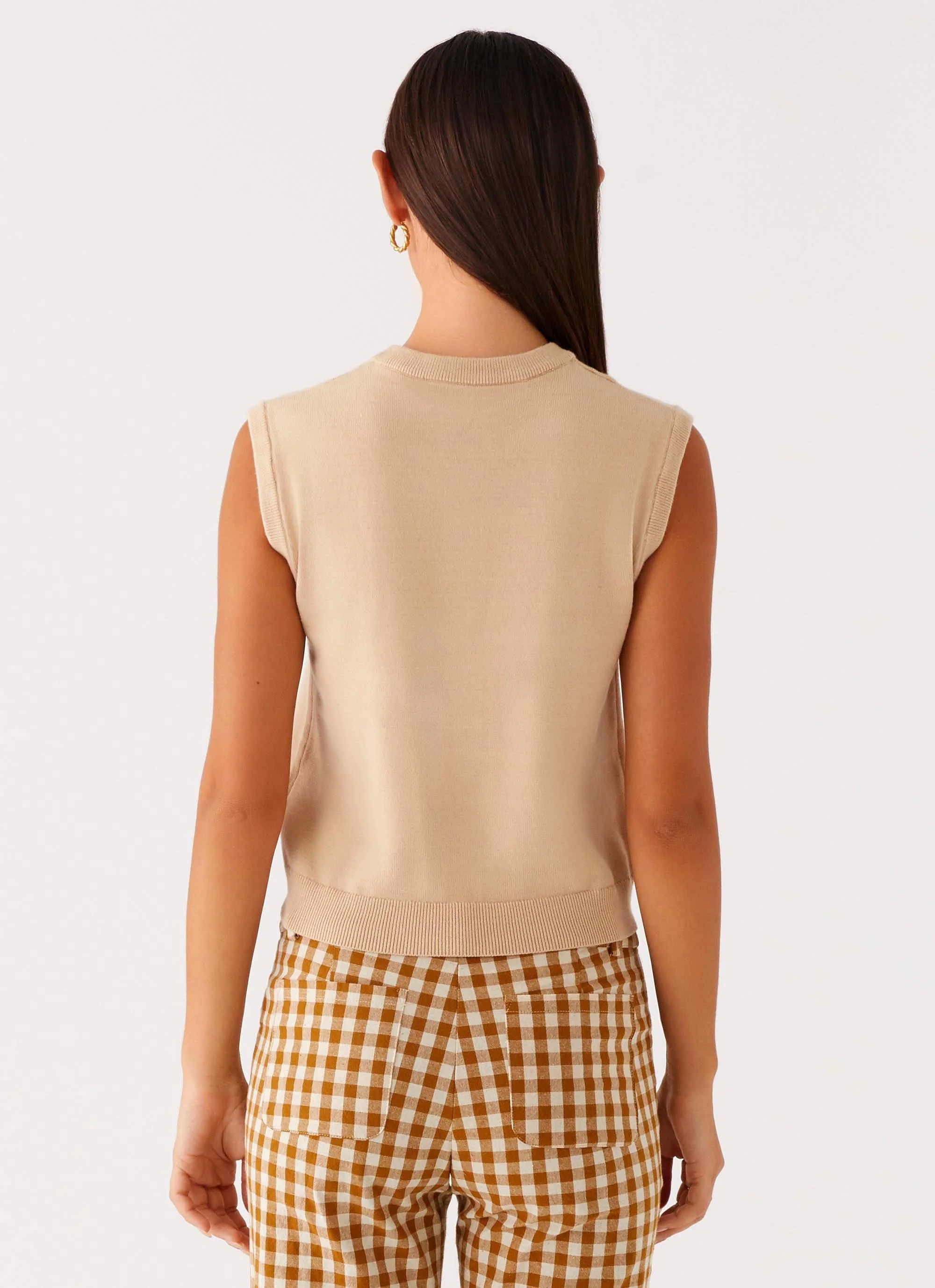 Mickey Knit Vest - Cream - Image 4