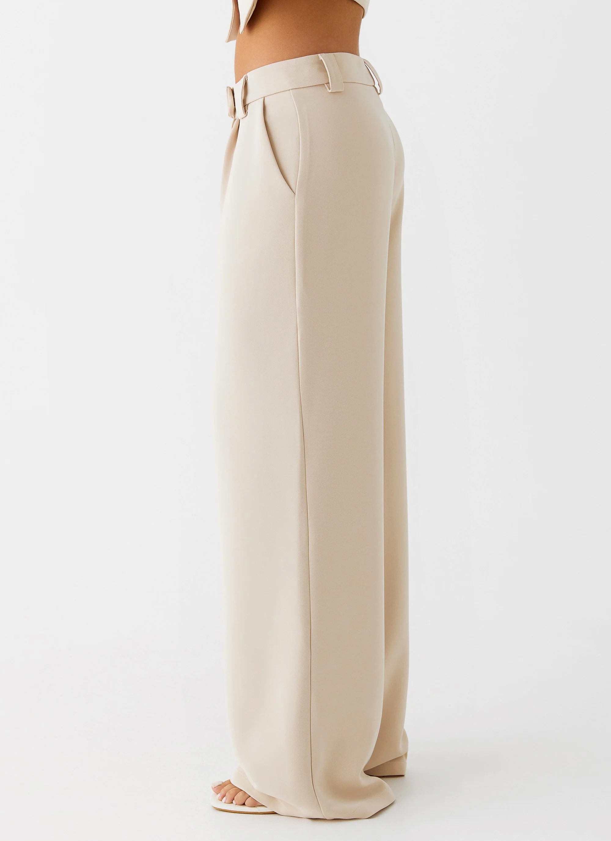 Midnight City Suit Pants - Beige - Image 3