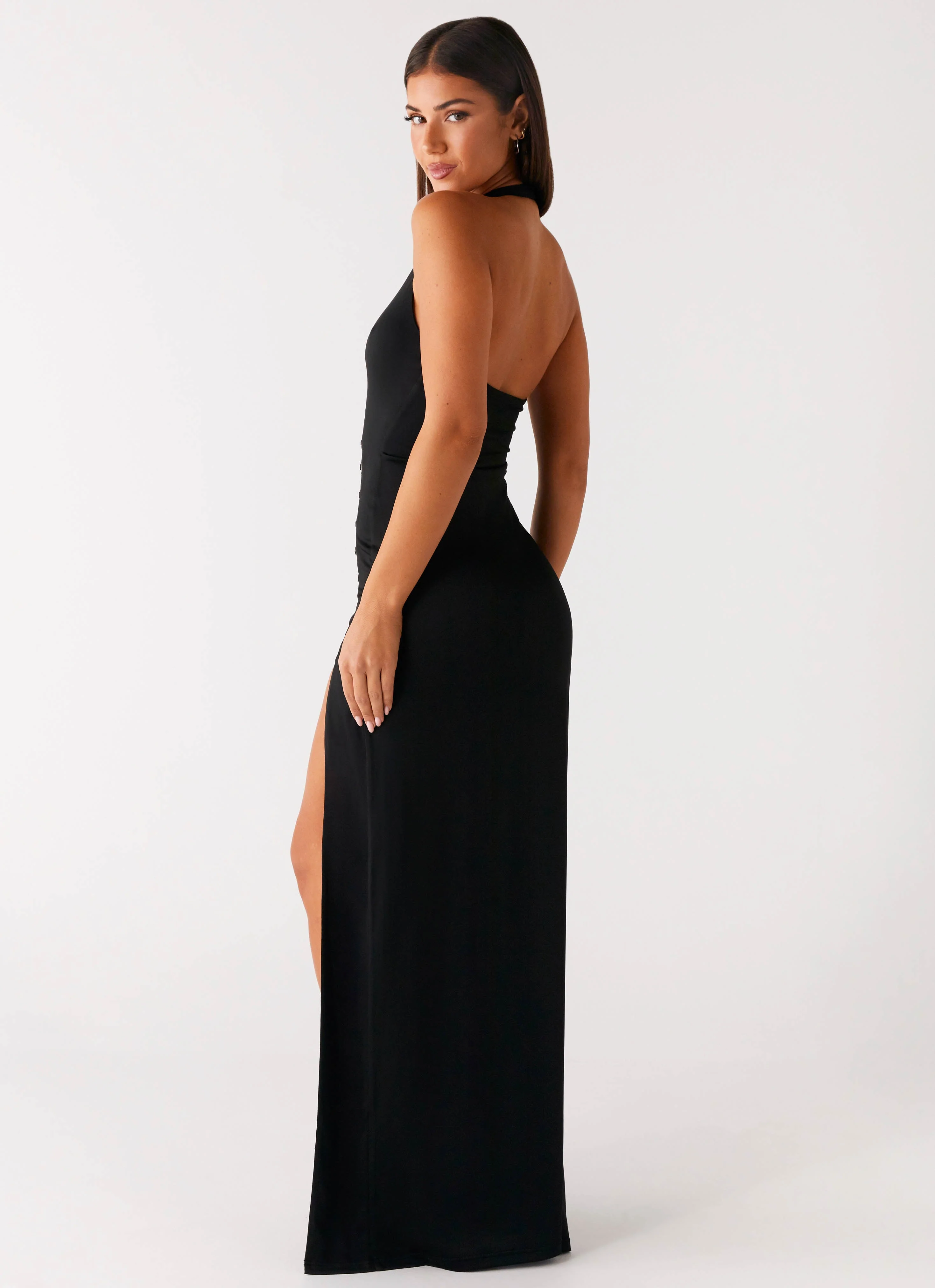 Midnight Dreams Maxi Dress - Black - Image 5