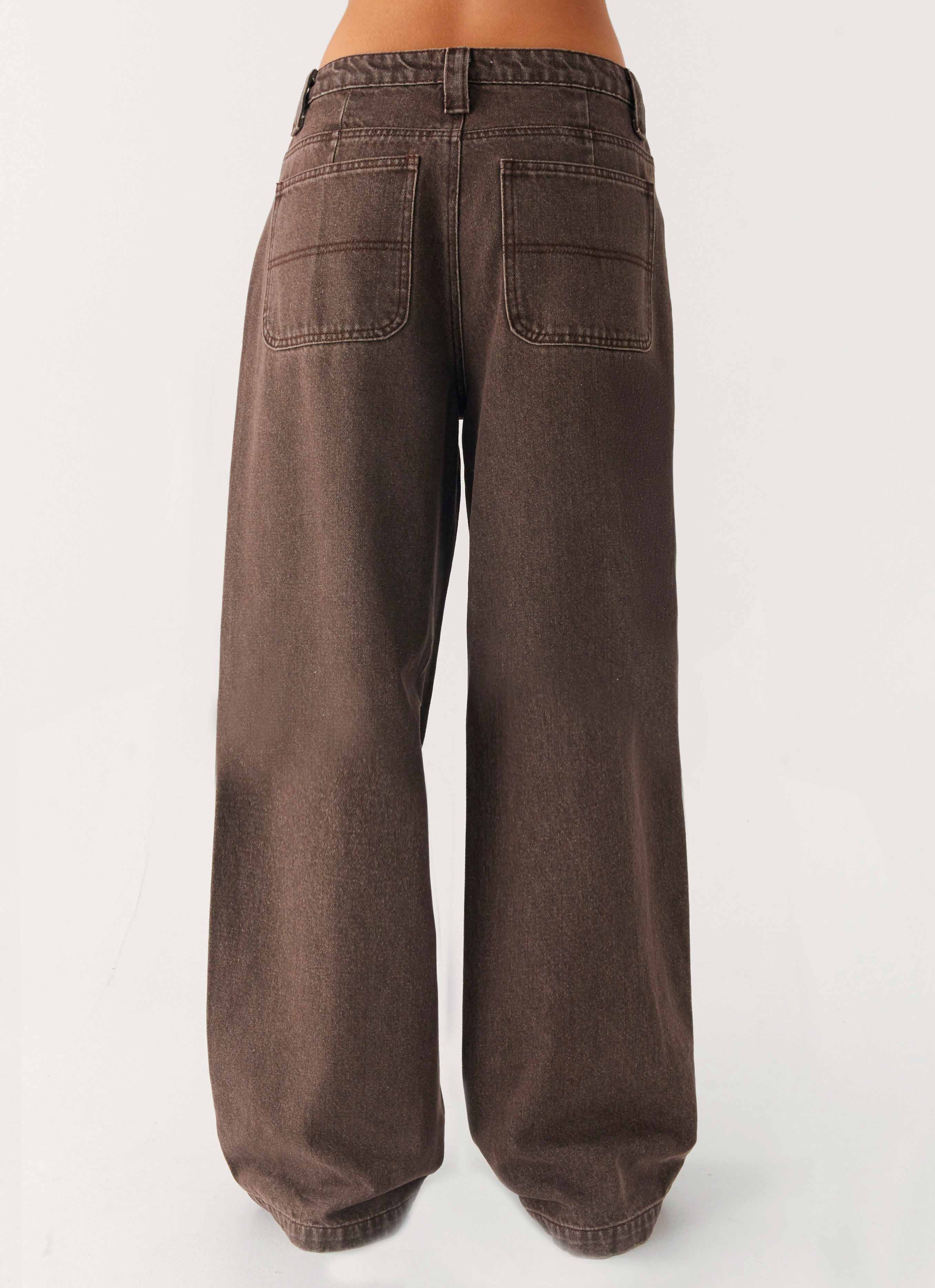 Midwest Low Rise Denim Jeans - Light Wash Chocolate - Image 4
