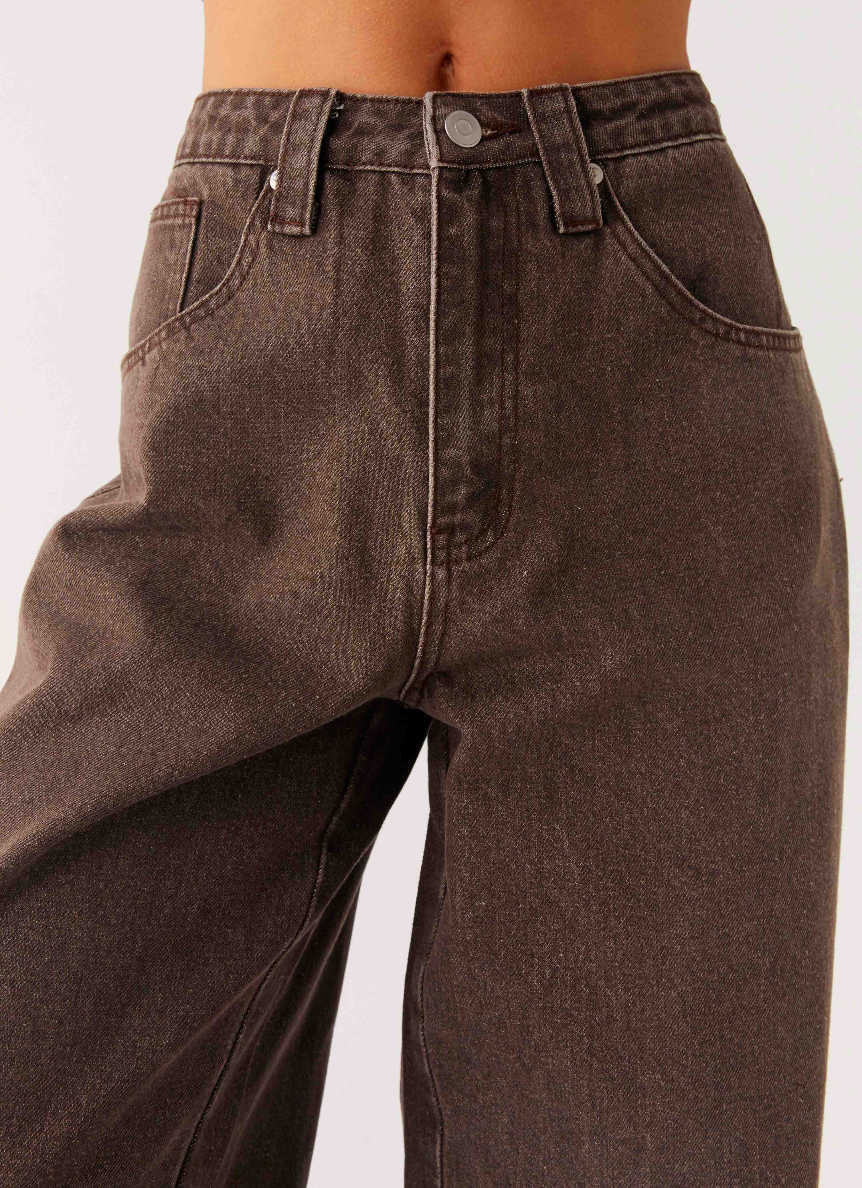 Midwest Low Rise Denim Jeans - Light Wash Chocolate - Image 6