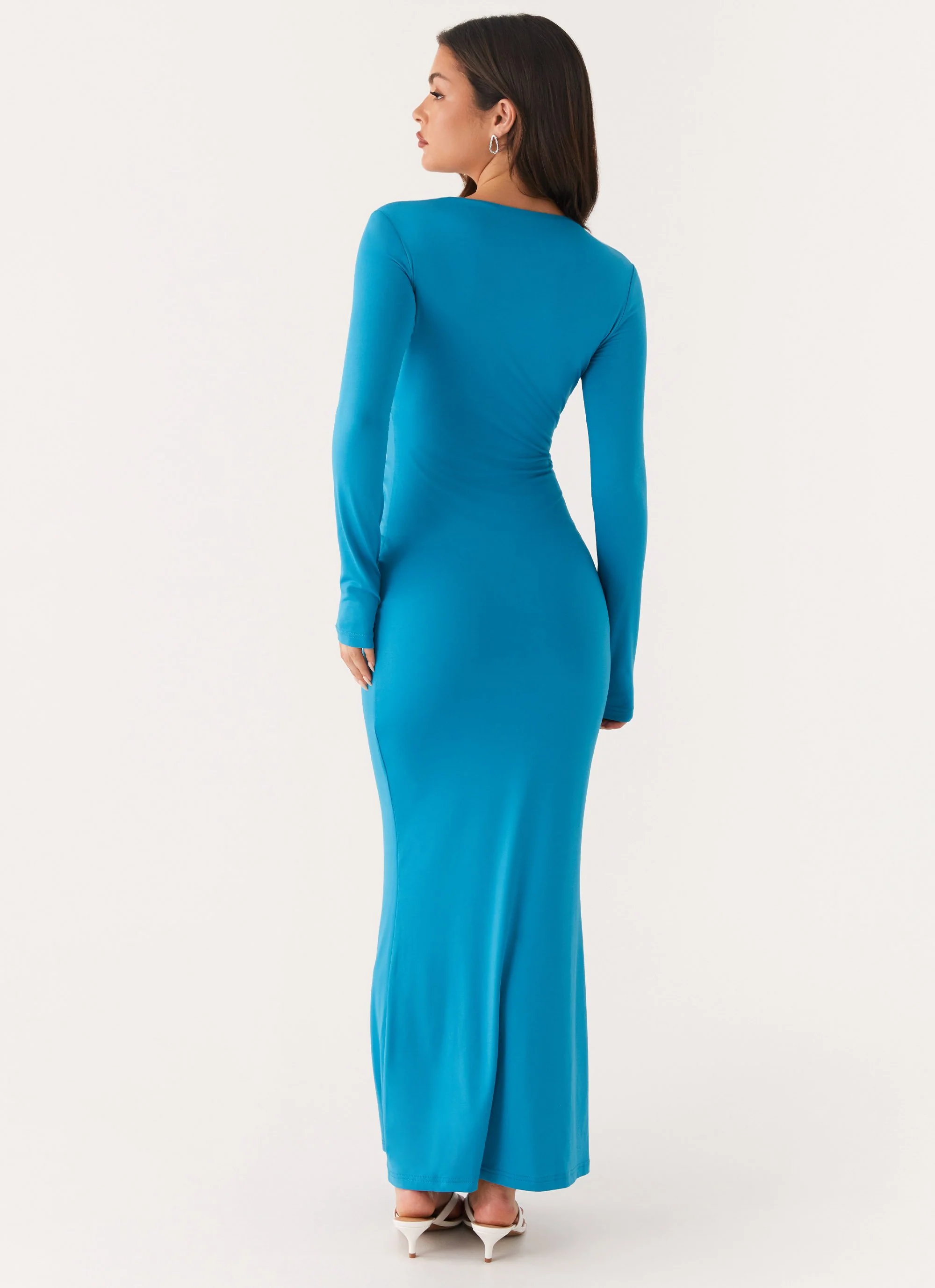 Miesha Long Sleeve Maxi Dress - Blue - Image 4