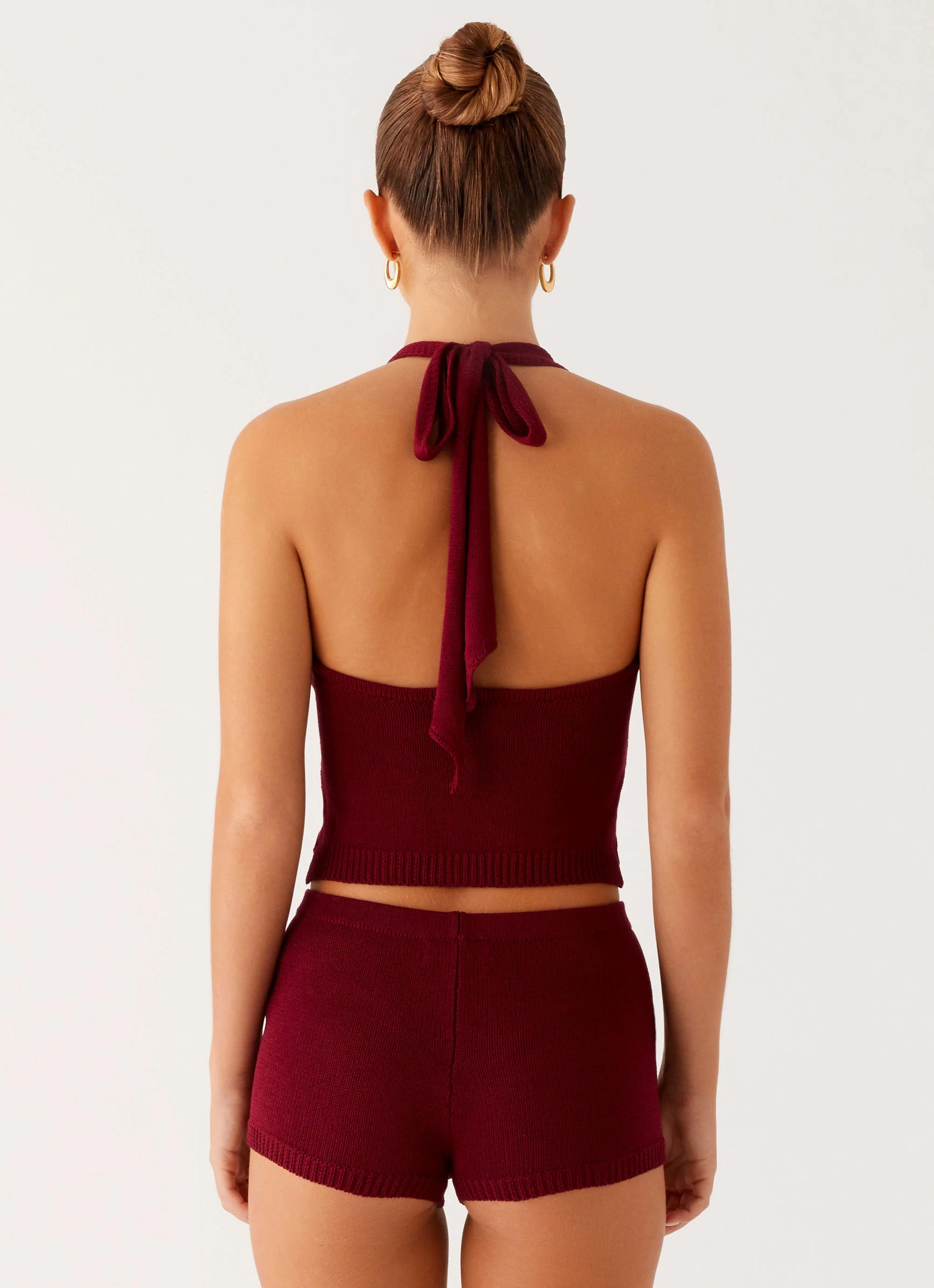 Miffy Crochet Top - Maroon - Image 3