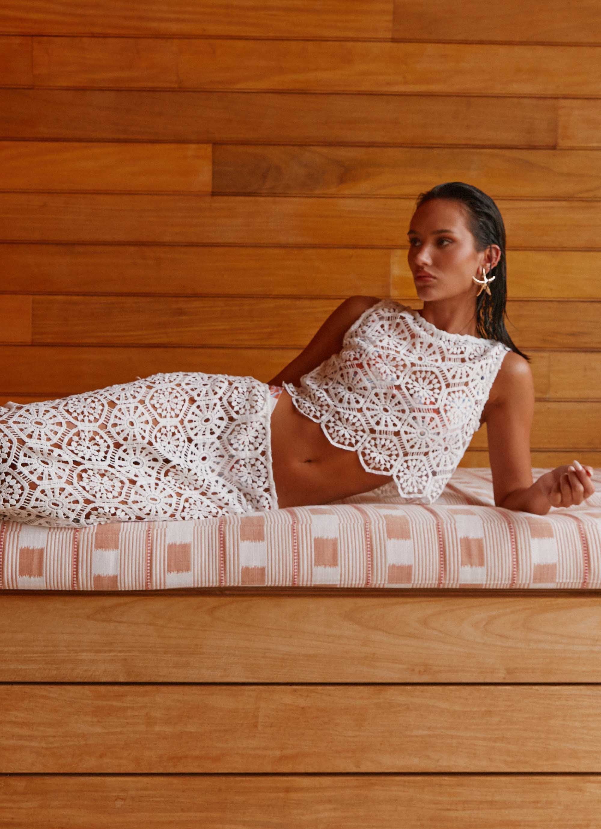 Mika Crochet Top - White - Image 2