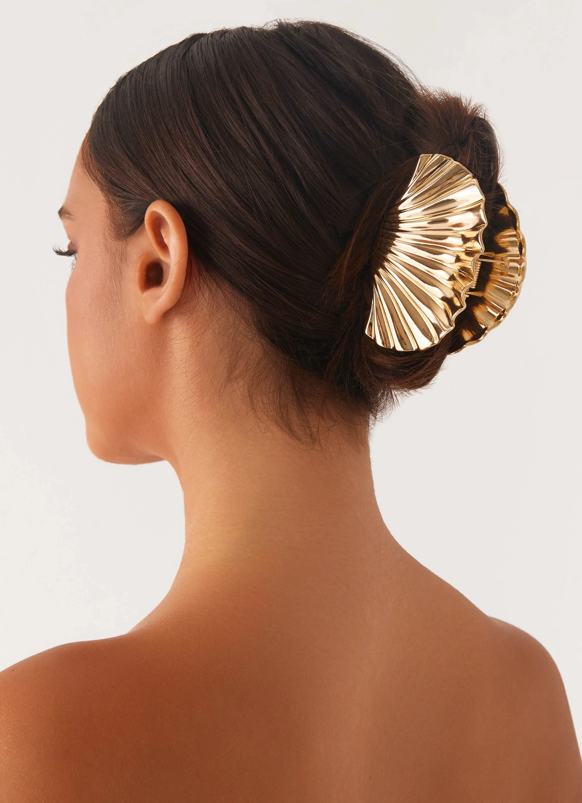Milano Claw Clip - Gold - Image 4