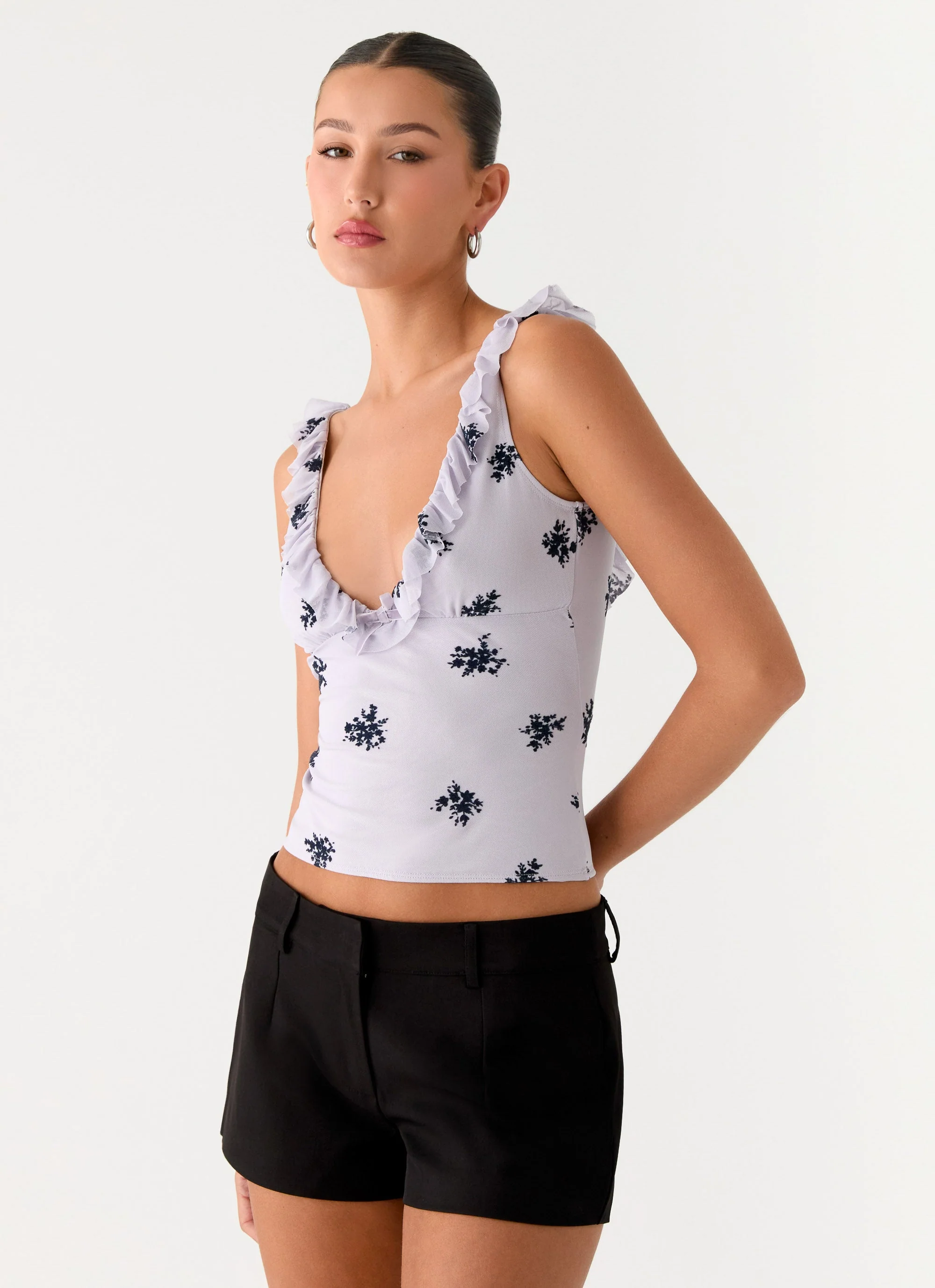 Milena Cami Top - Lilac - Image 5