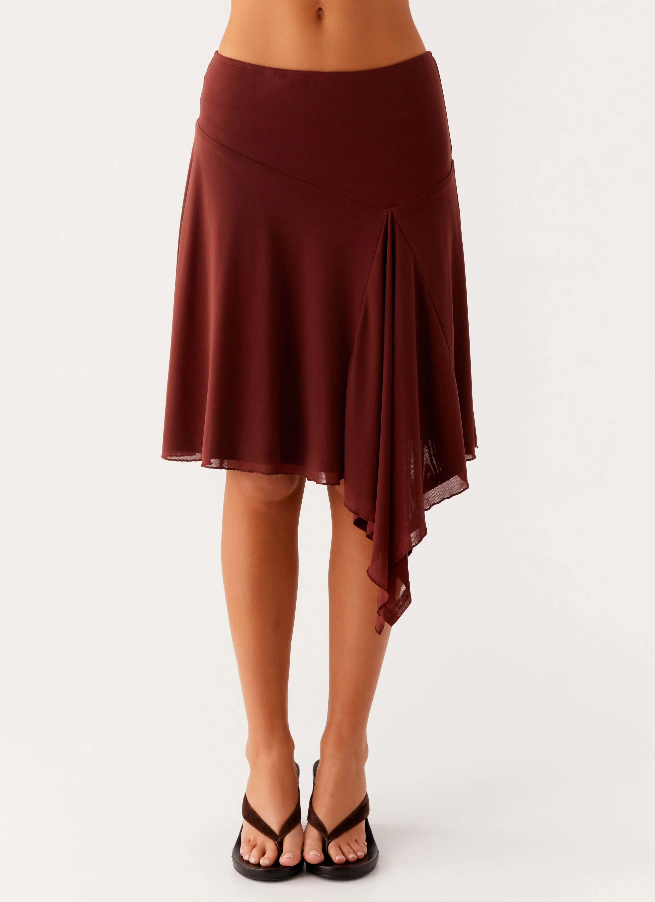 Mirage Midi Skirt - Chocolate - Image 4