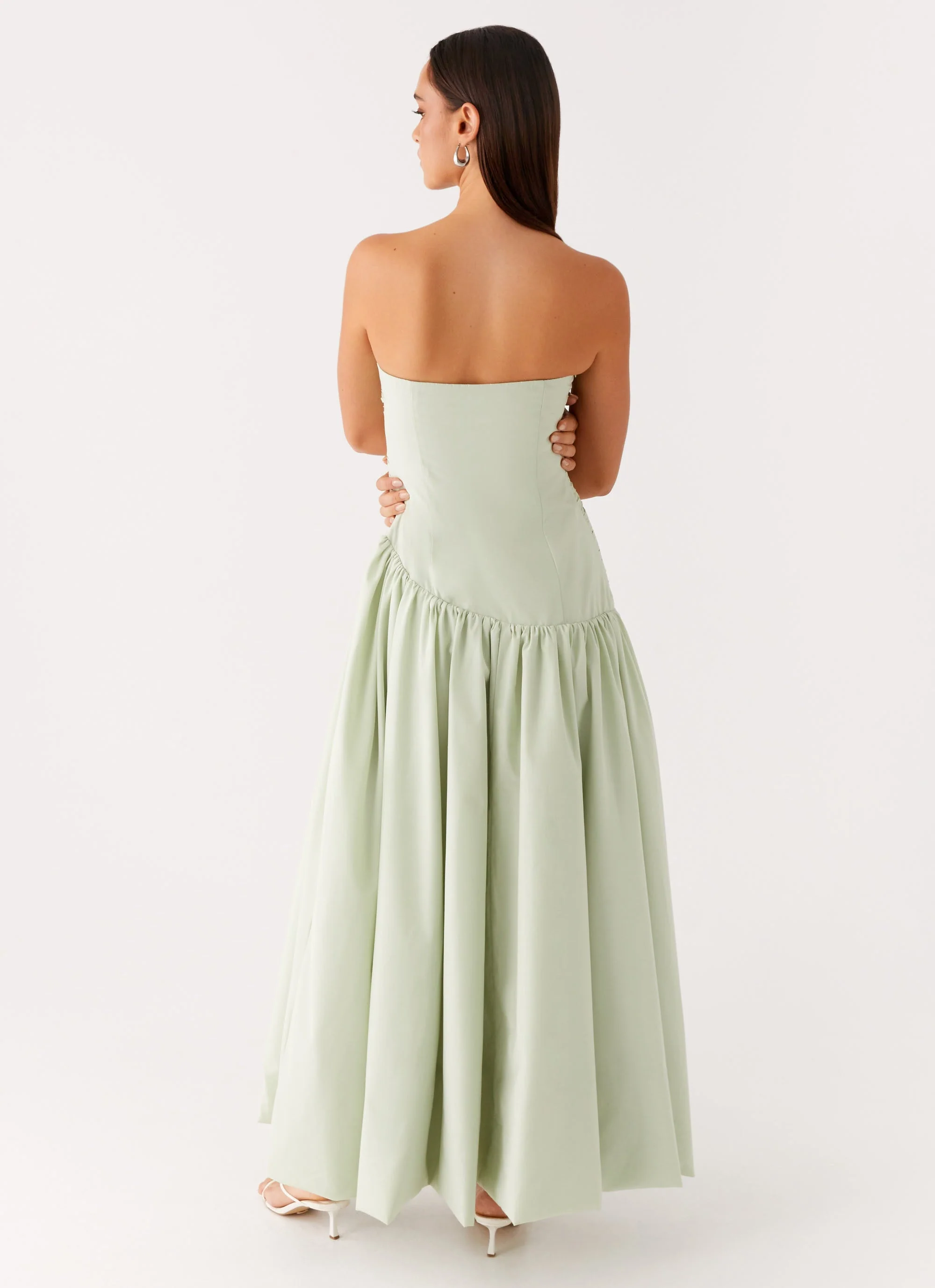 Misa Bubble Maxi Dress - Mint - Image 4