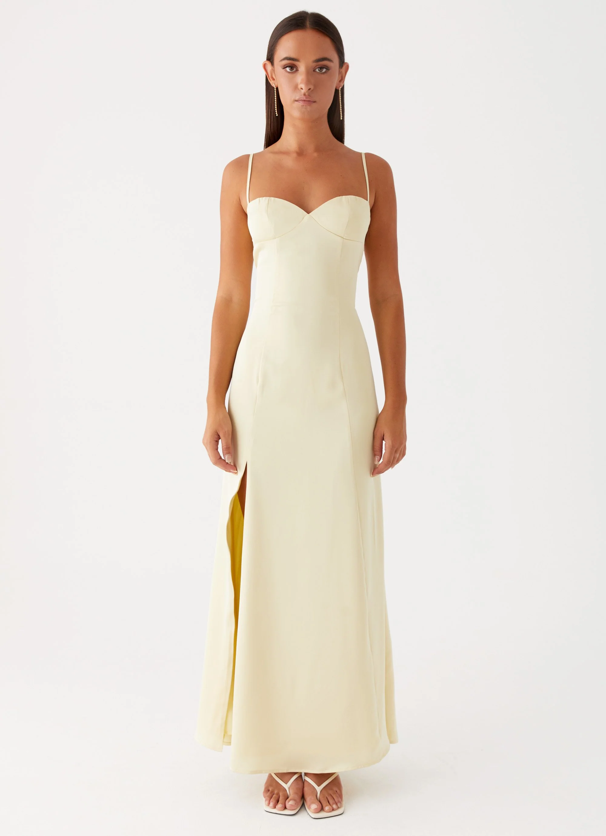 Miss Bloom Maxi Dress - Lemon - Image 2