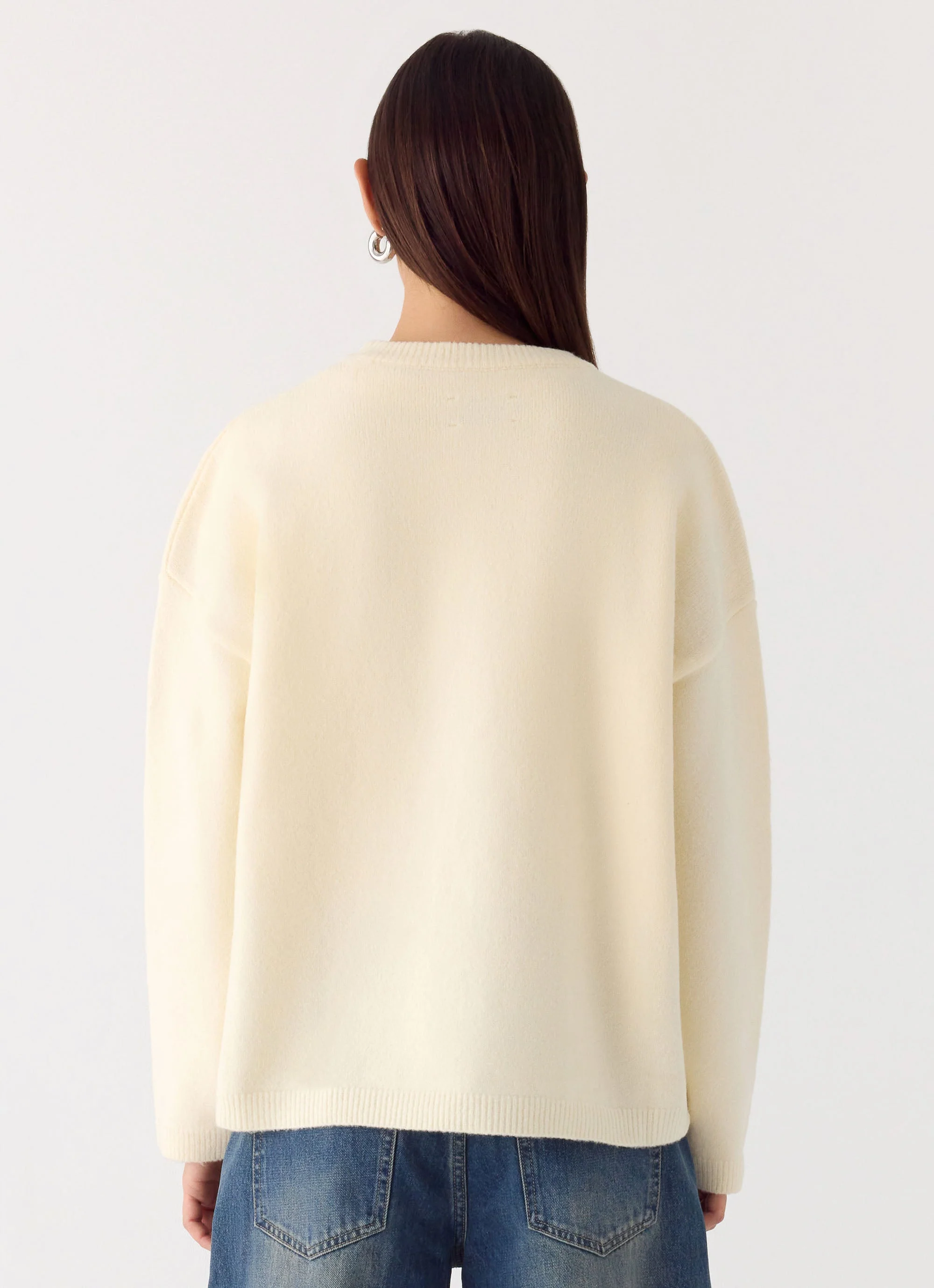 Miyuki Knit Sweater - Cream - Image 3