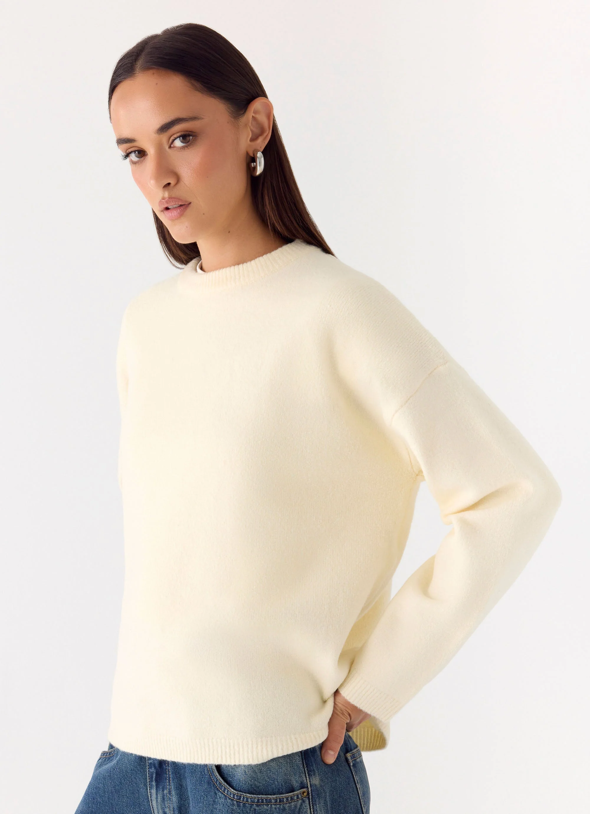 Miyuki Knit Sweater - Cream - Image 5