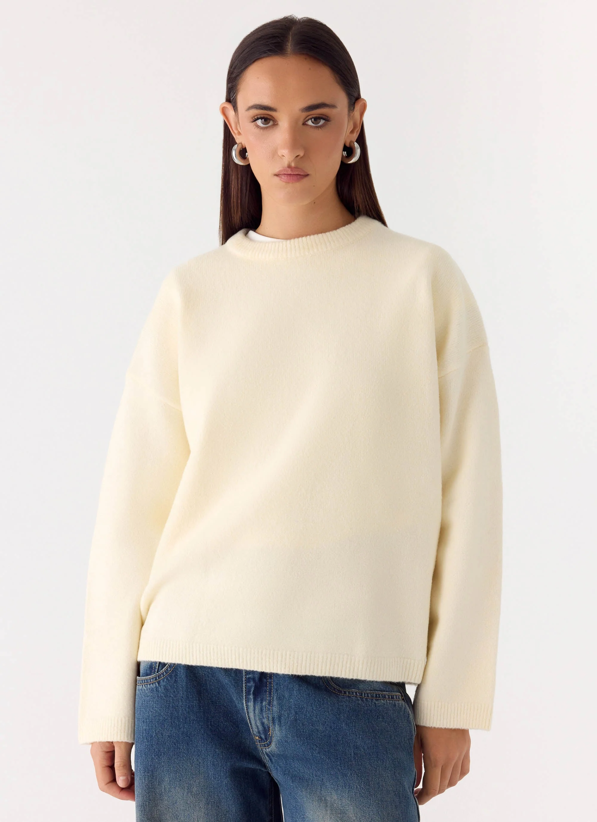 Miyuki Knit Sweater - Cream - Image 6