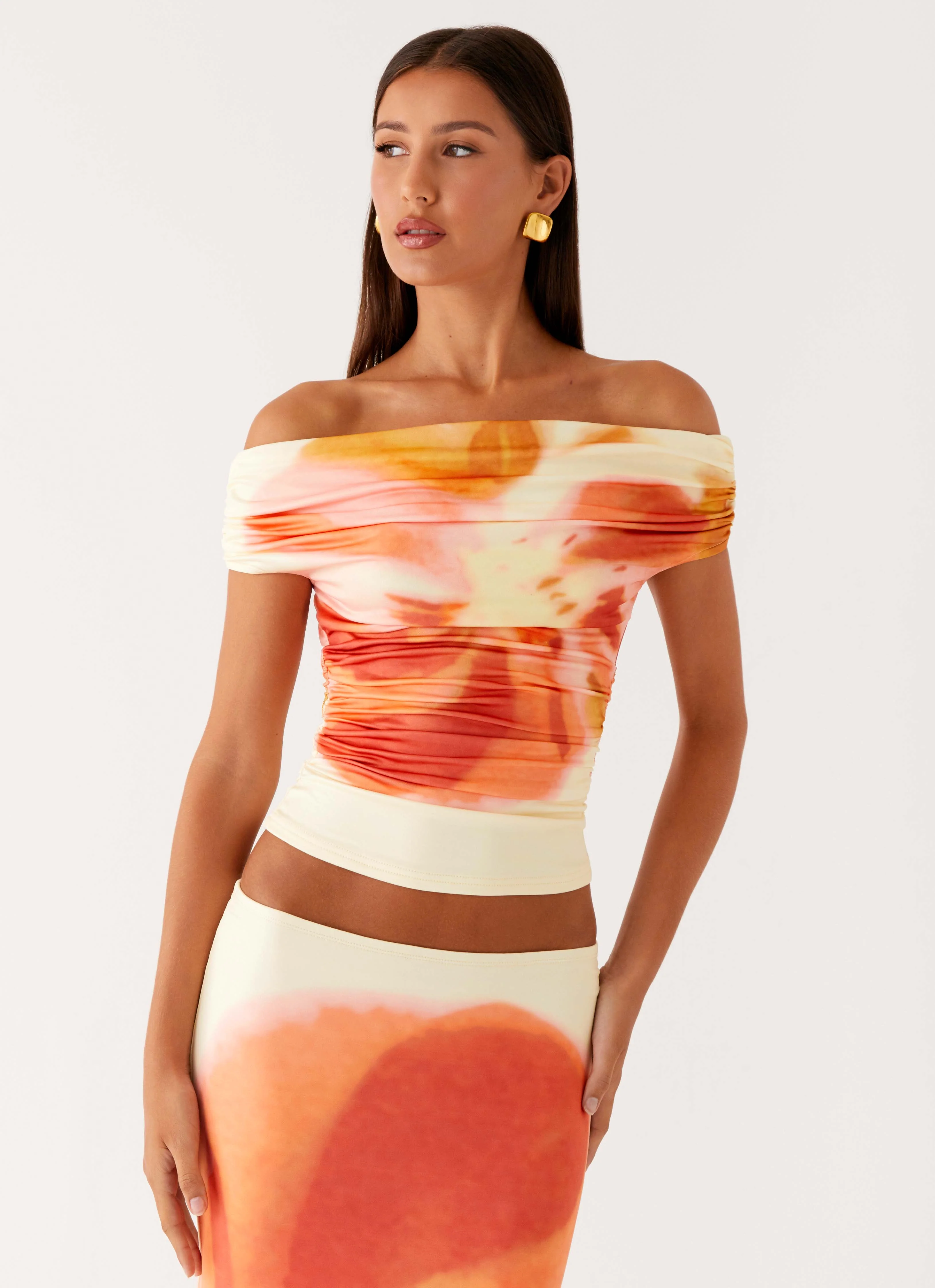 Moka Off Shoulder Top - Mimosa Blossom - Image 6