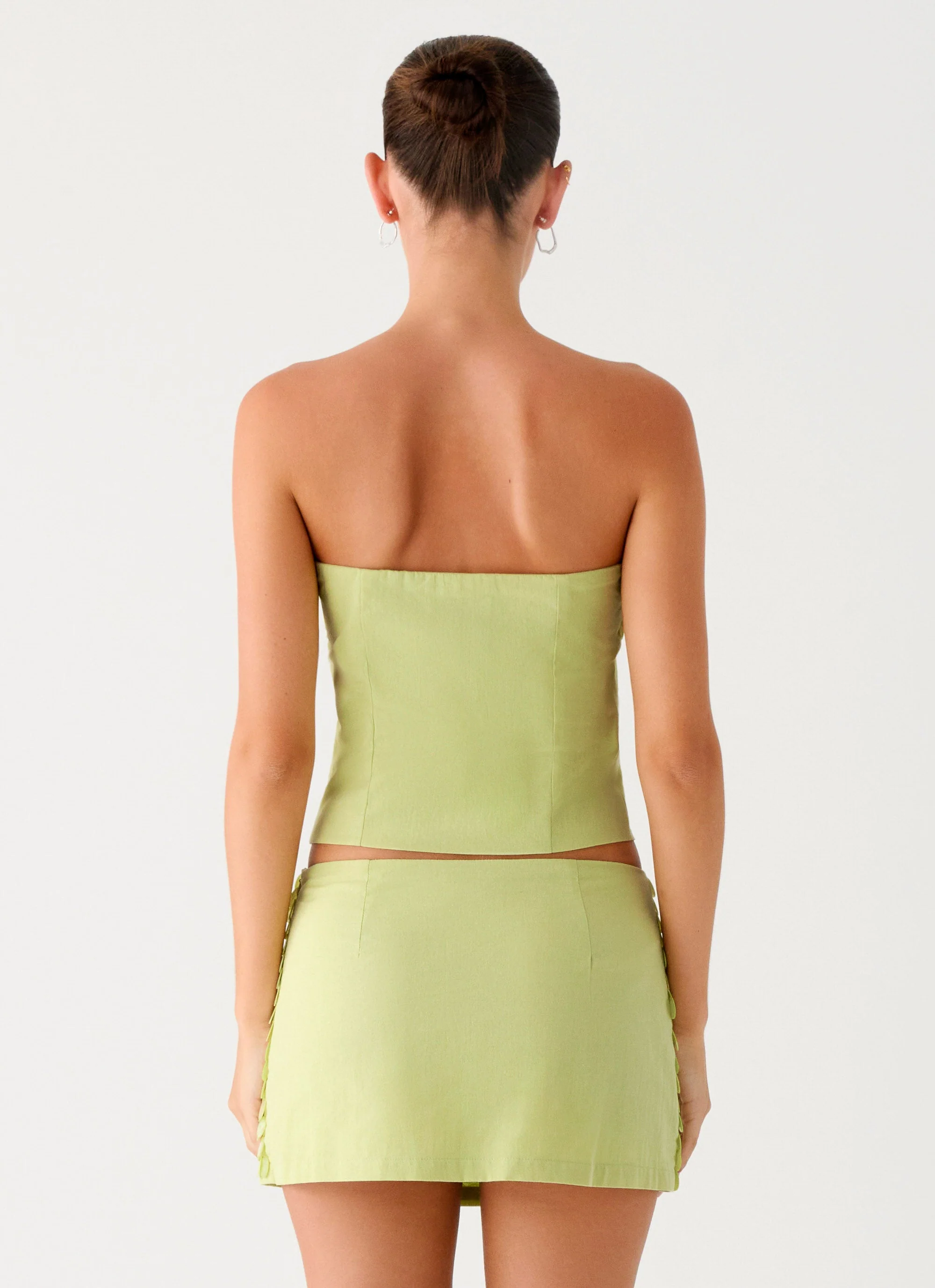 Mona Beaded Bandeau Top - Green - Image 6