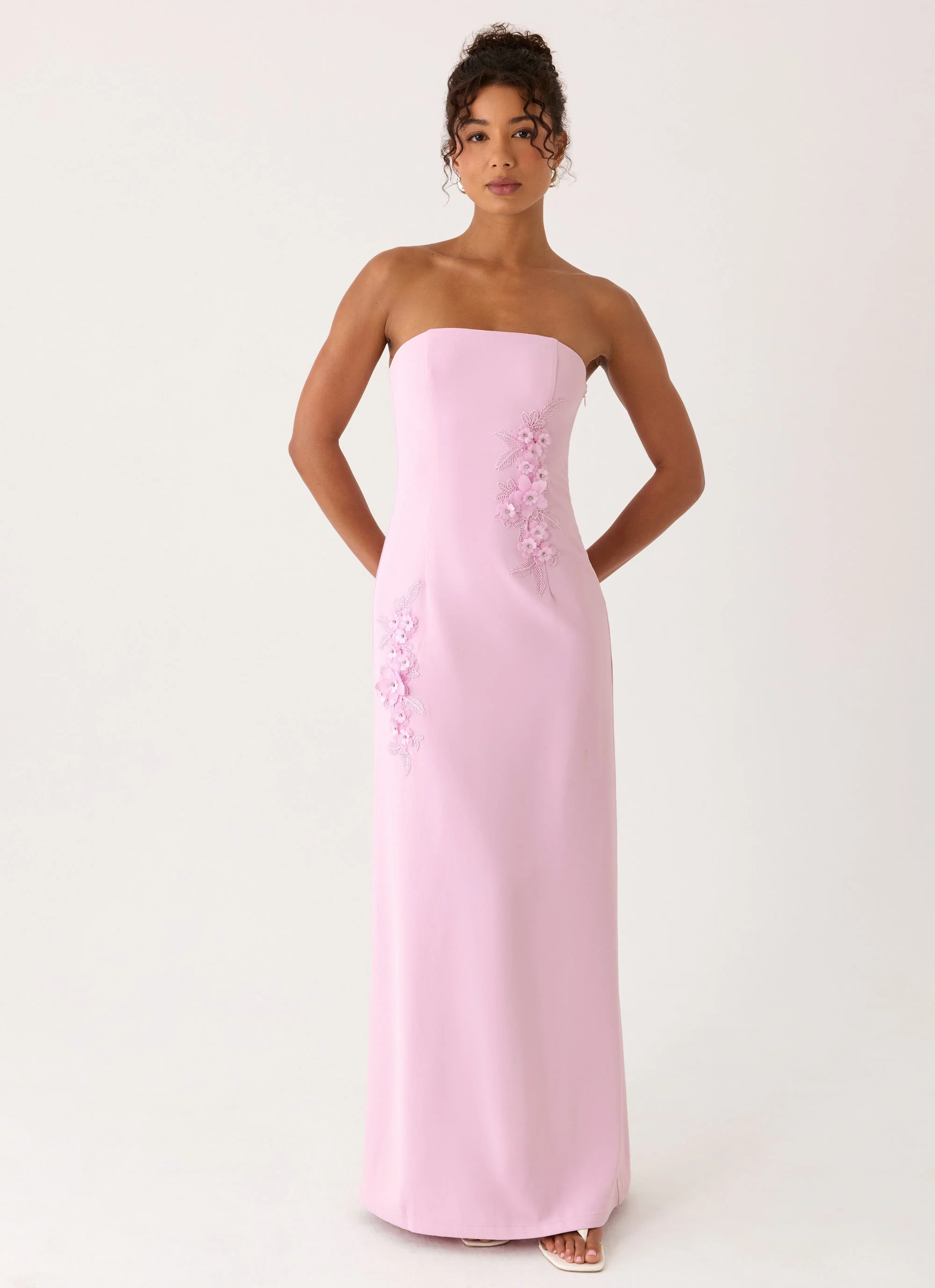 Monelise Strapless Maxi Dress - Pink - Image 6