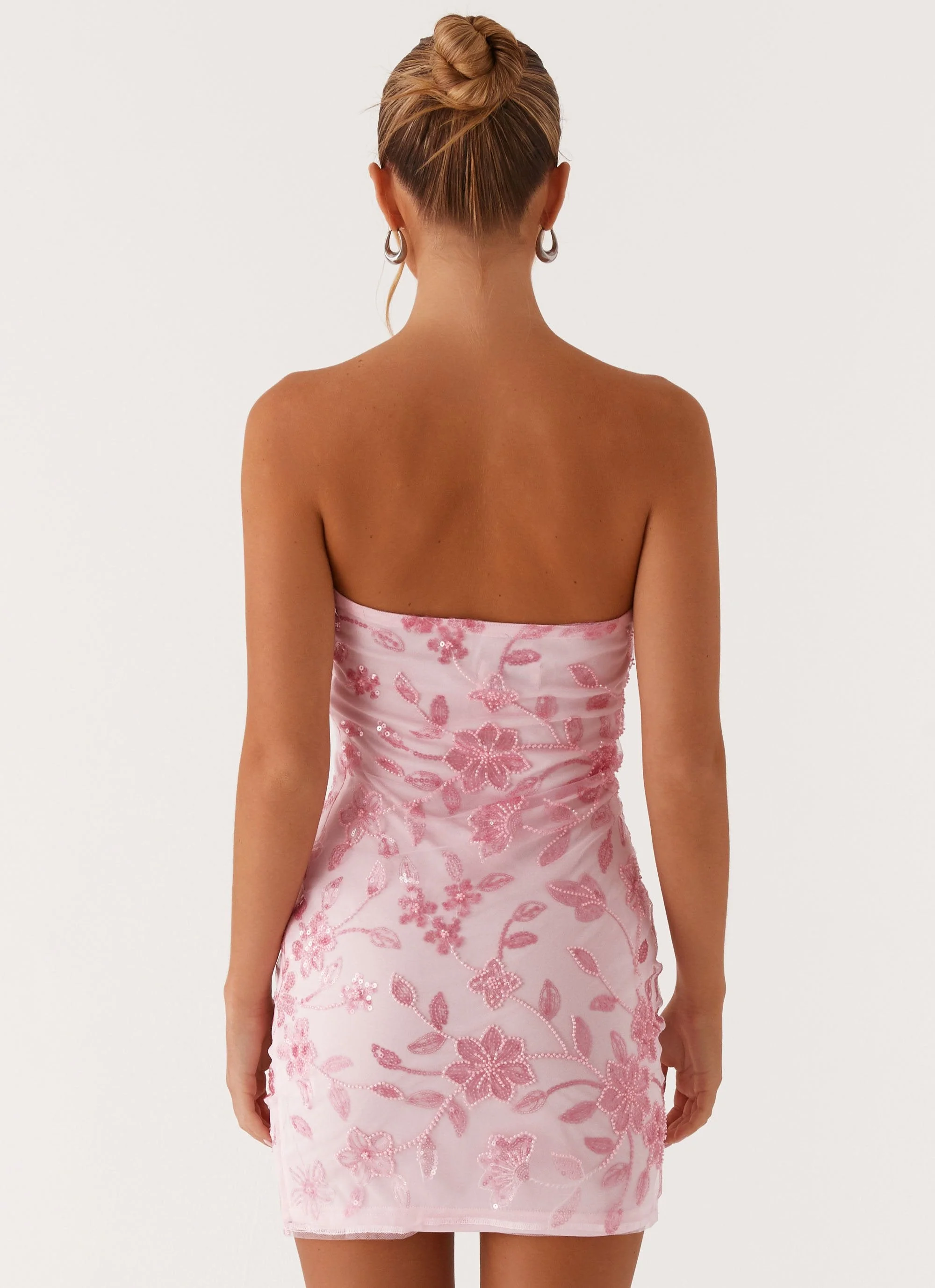 Moorey Beaded Mini Dress - Pink - Image 2