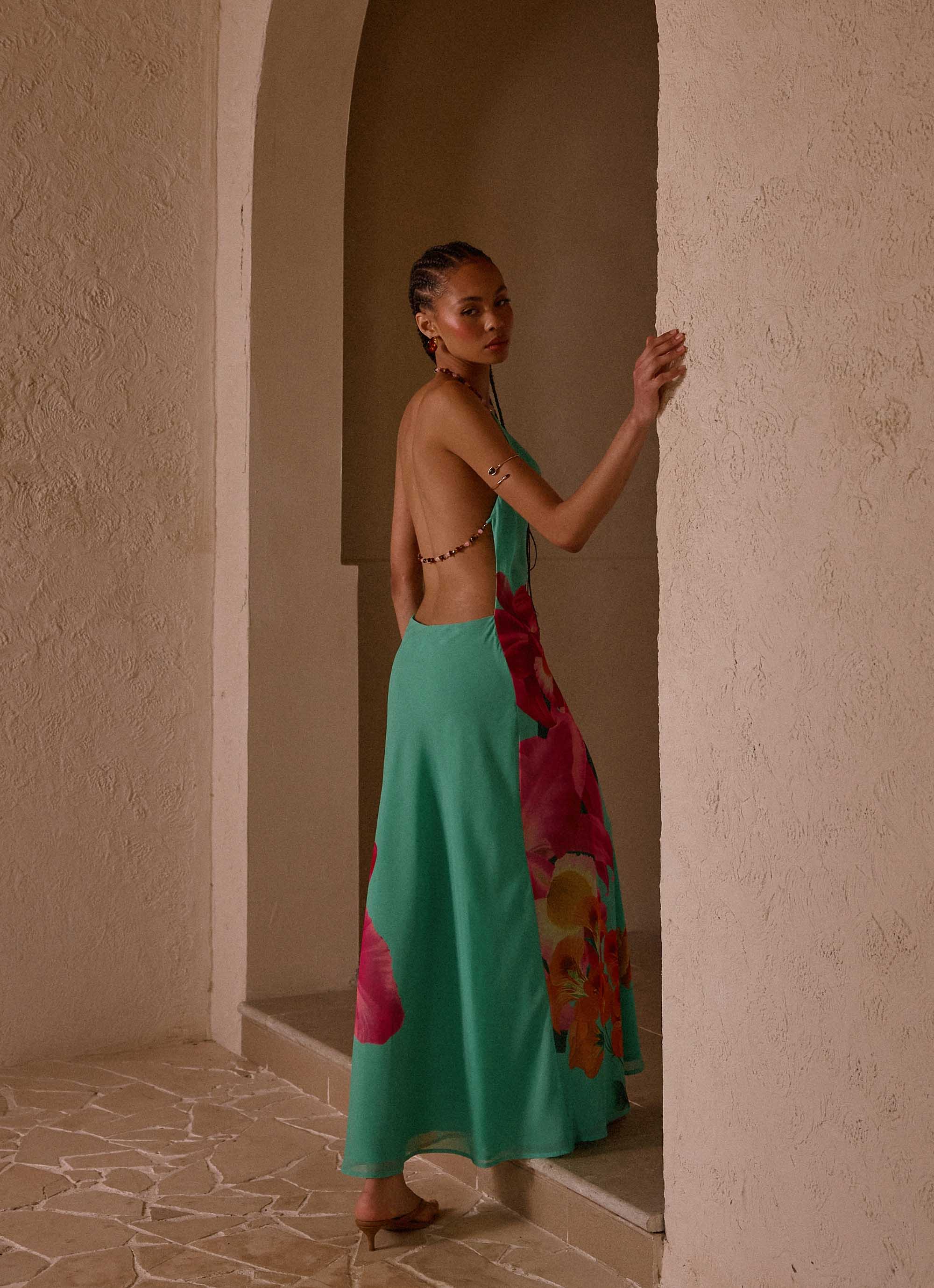 Morning Crush Cowl Maxi Dress - Jungle Bloom - Image 3