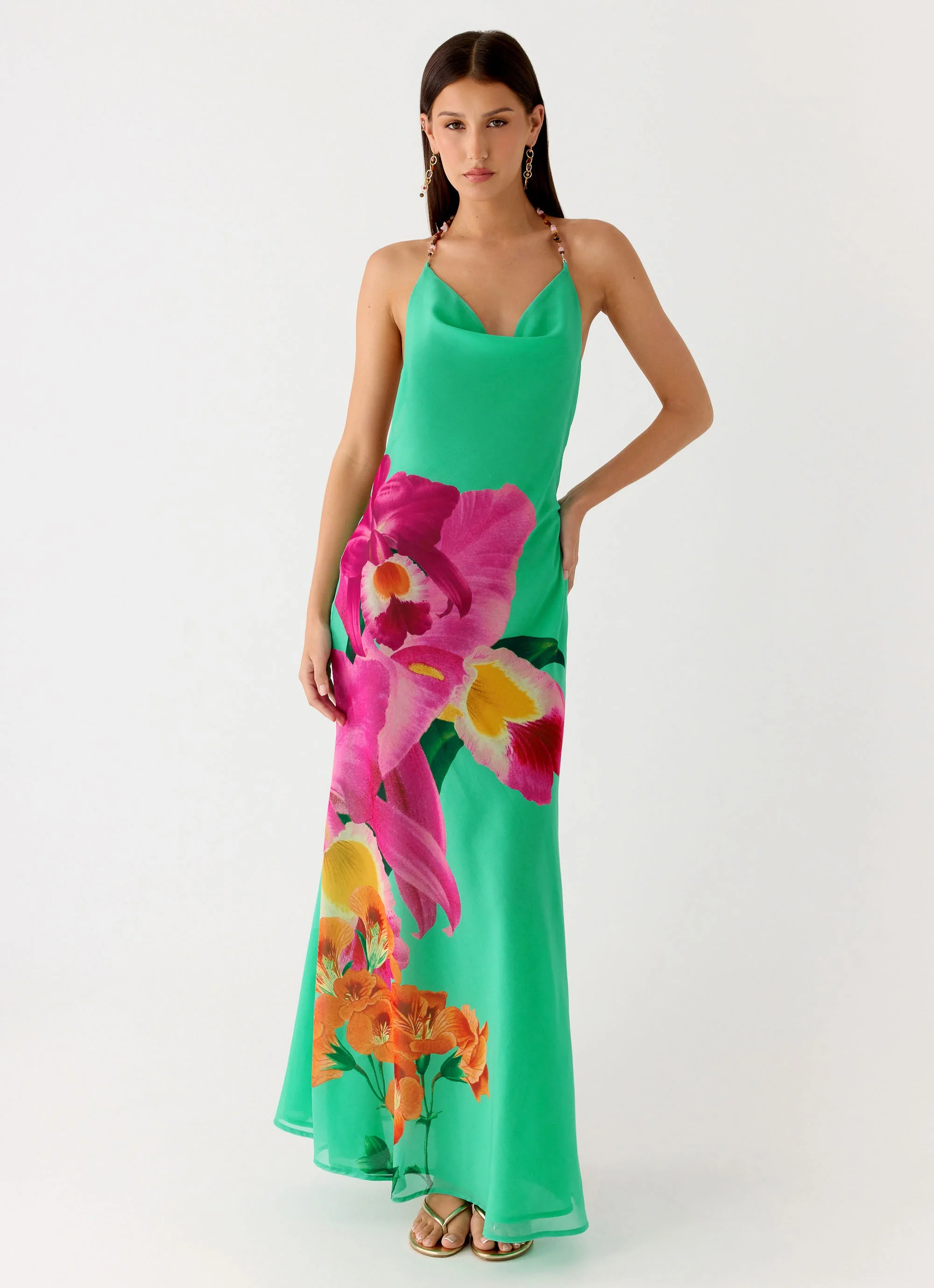 Morning Crush Cowl Maxi Dress - Jungle Bloom - Image 5