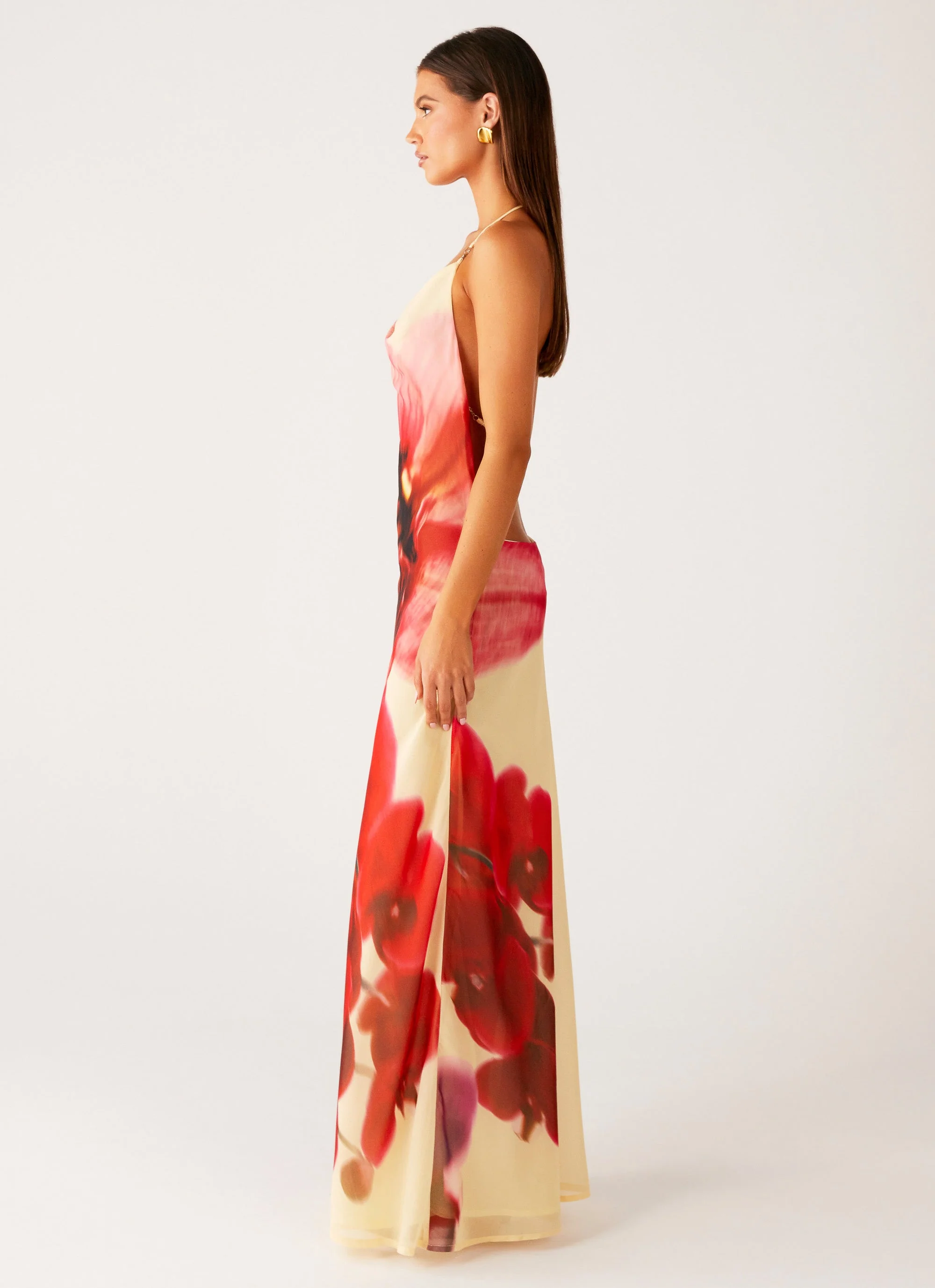 Morning Crush Cowl Maxi Dress - Yellow Bloom - Image 6
