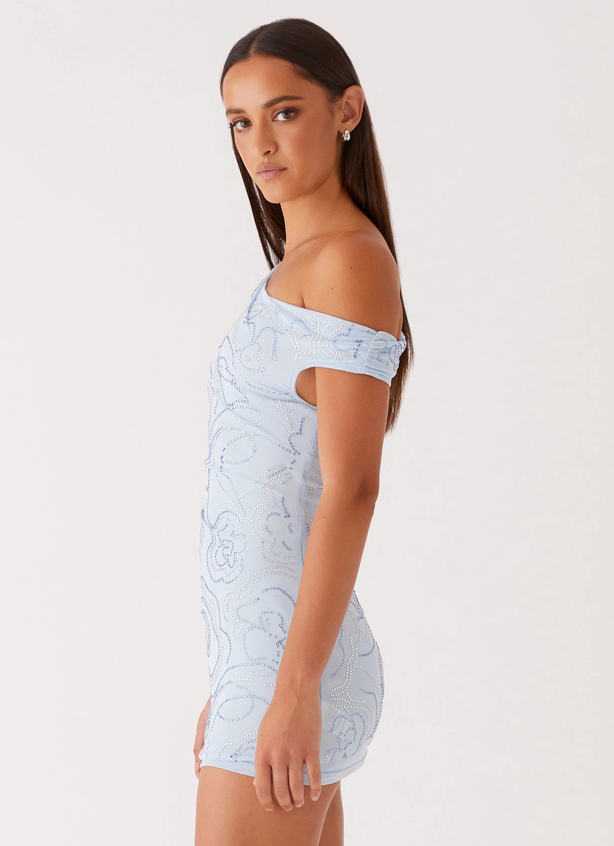 Mountain High Mini Dress - Blue - Image 3