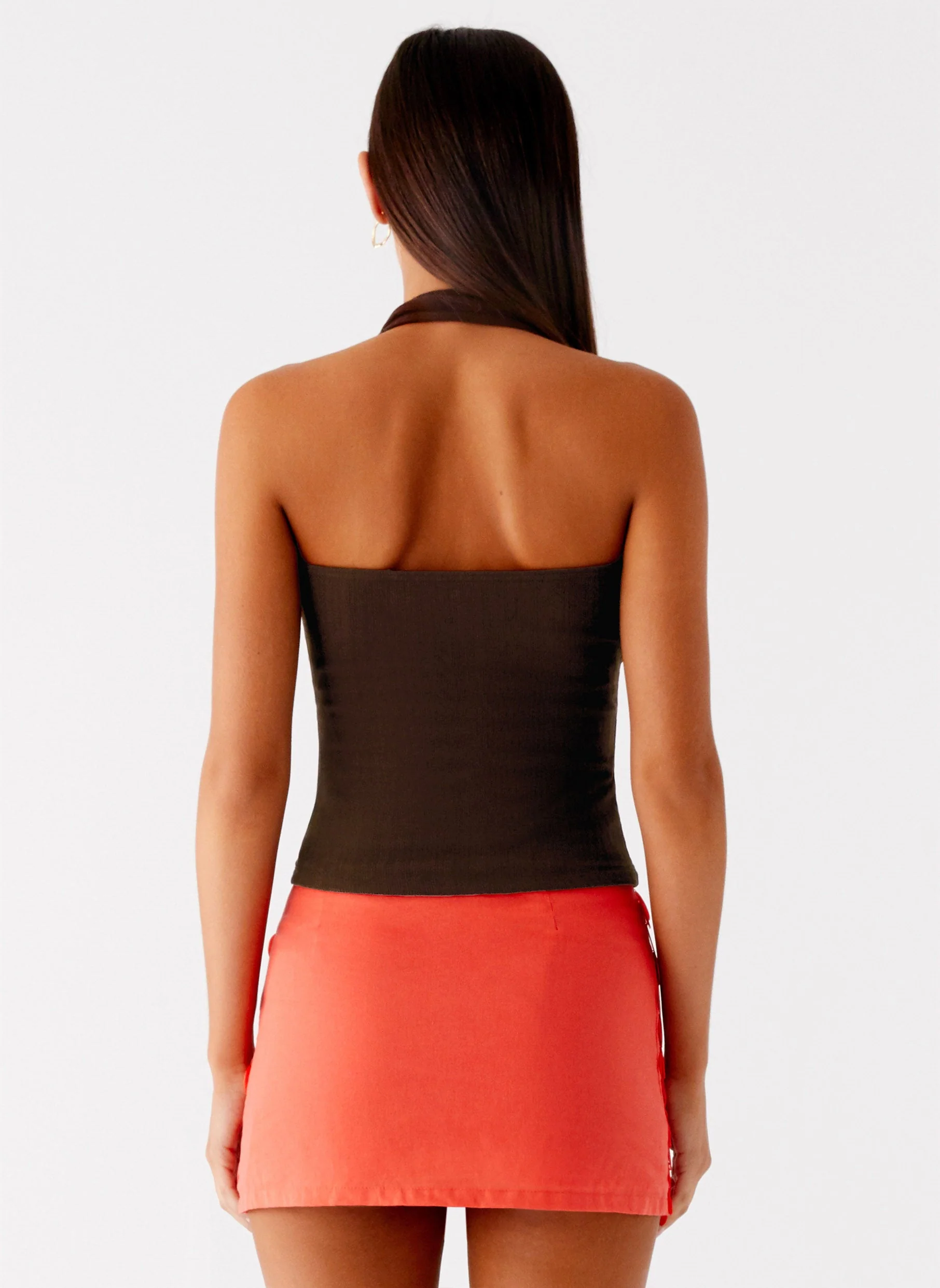 Movie Star Mini Skirt - Mandarin Red - Image 5