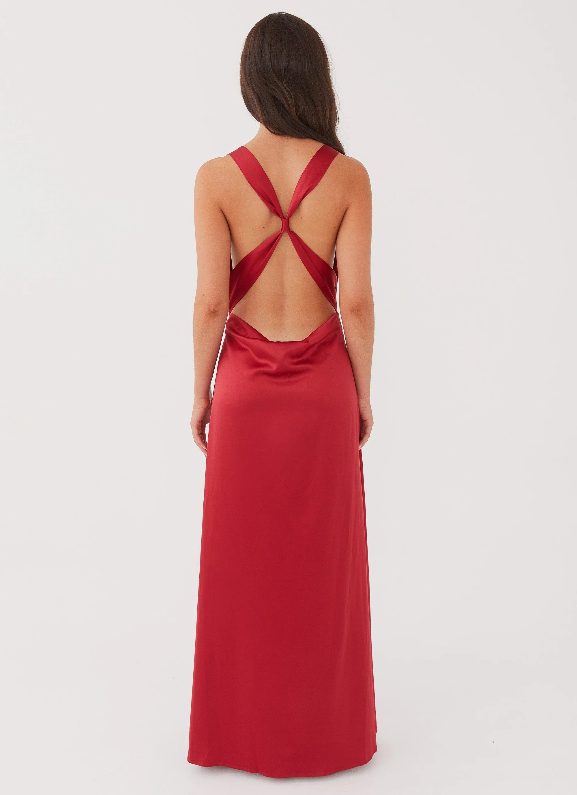 Musa Maxi Dress - Cherry Red - Image 3