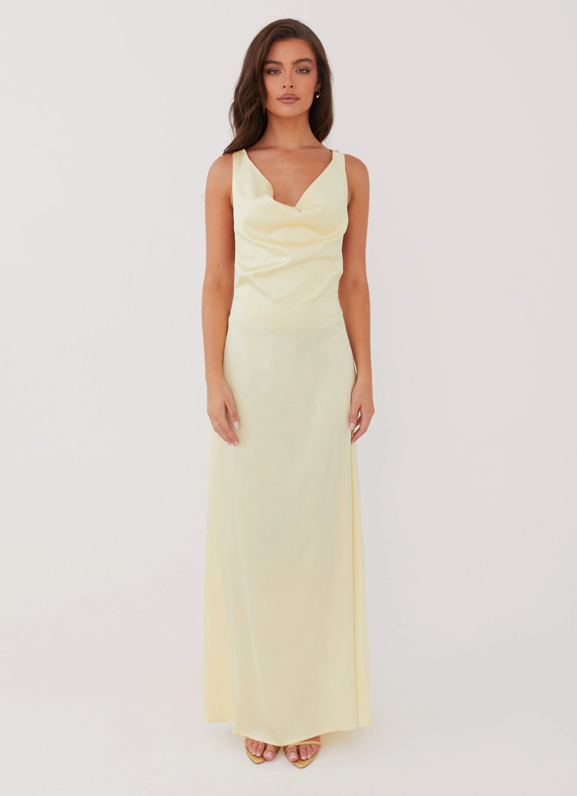 Musa Maxi Dress - Lemon - Image 2