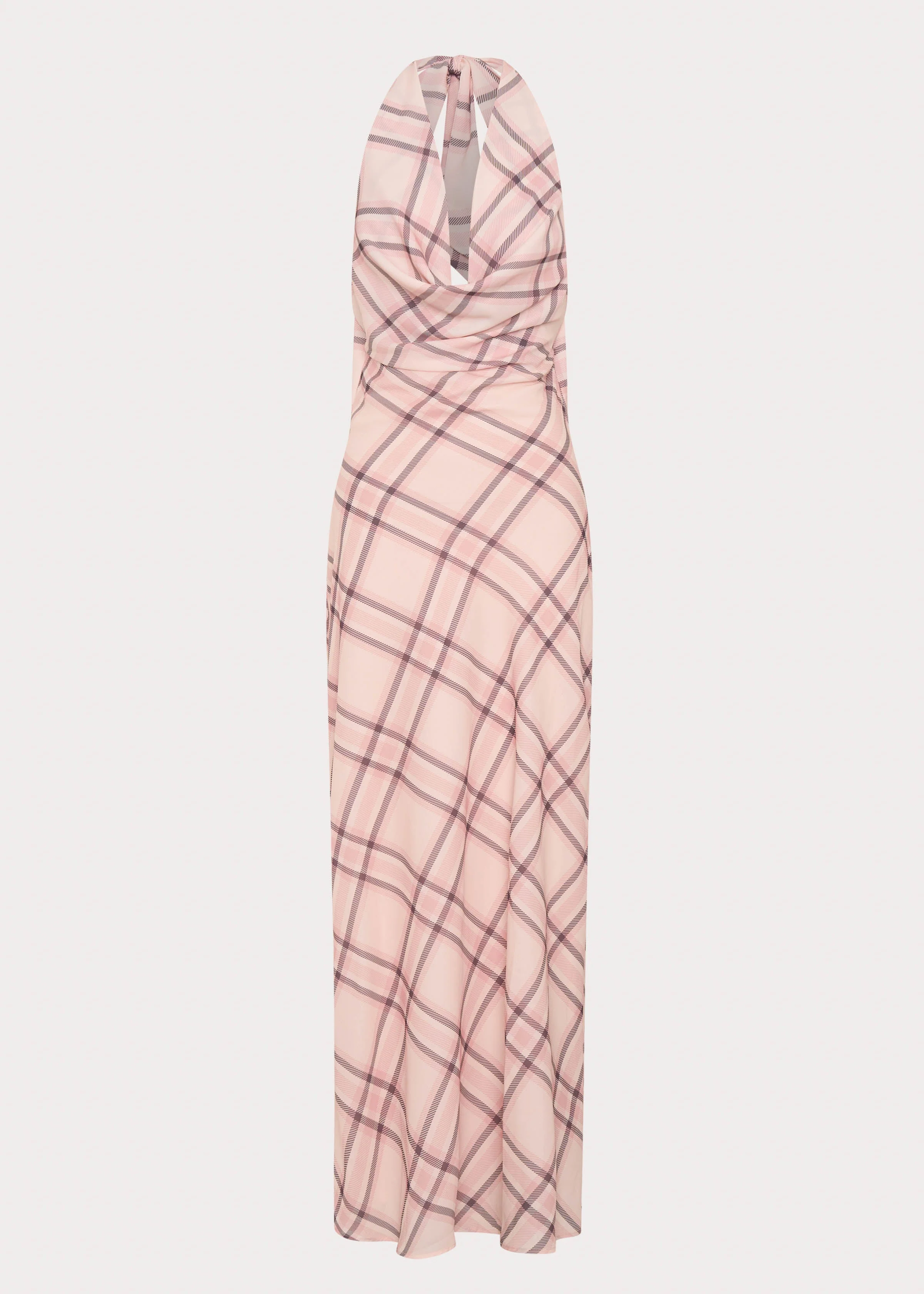 Muse Maxi Dress - Pink Check - Image 8