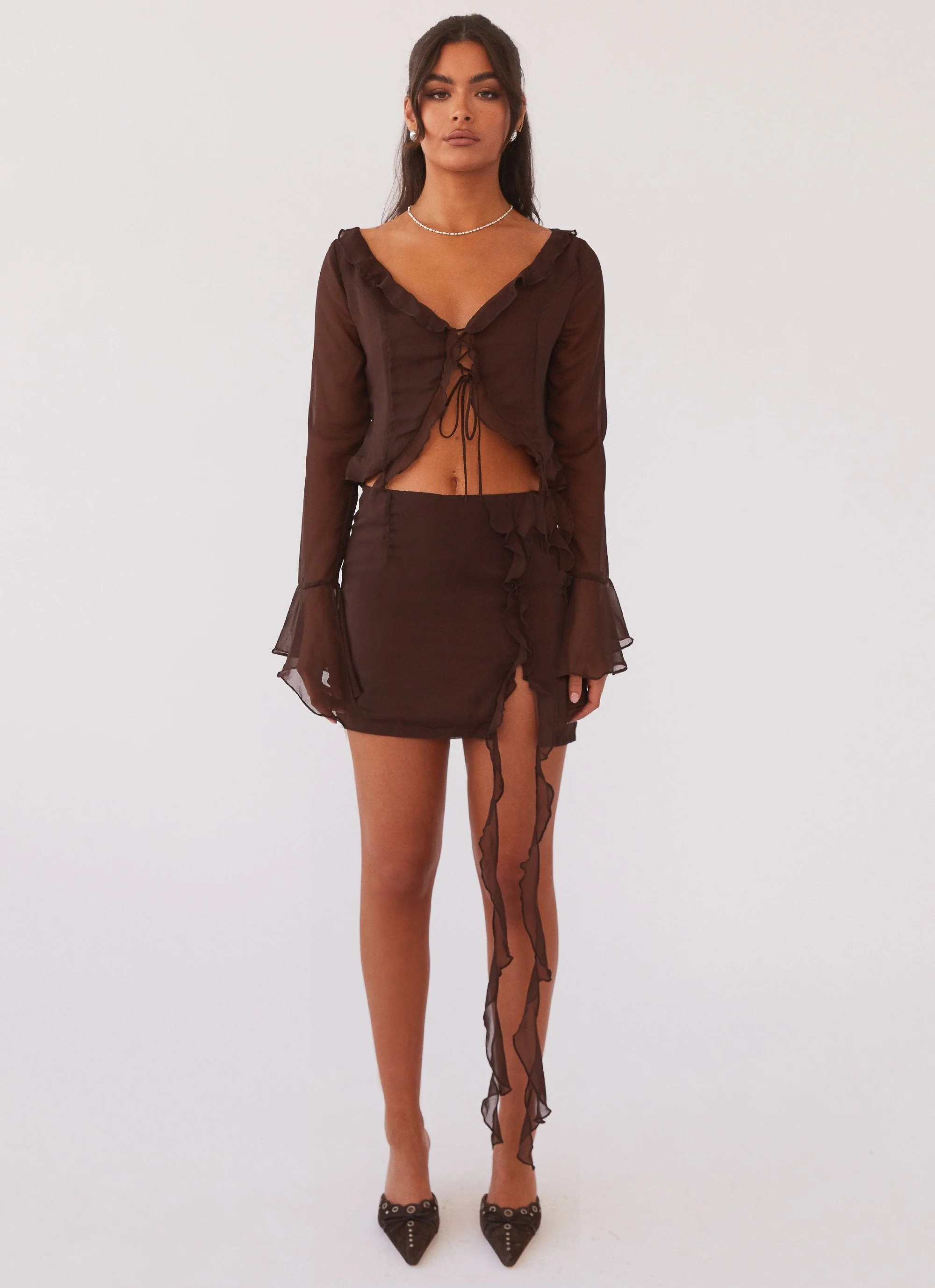 My Favourite Part Mini Skirt - Dark Mocha