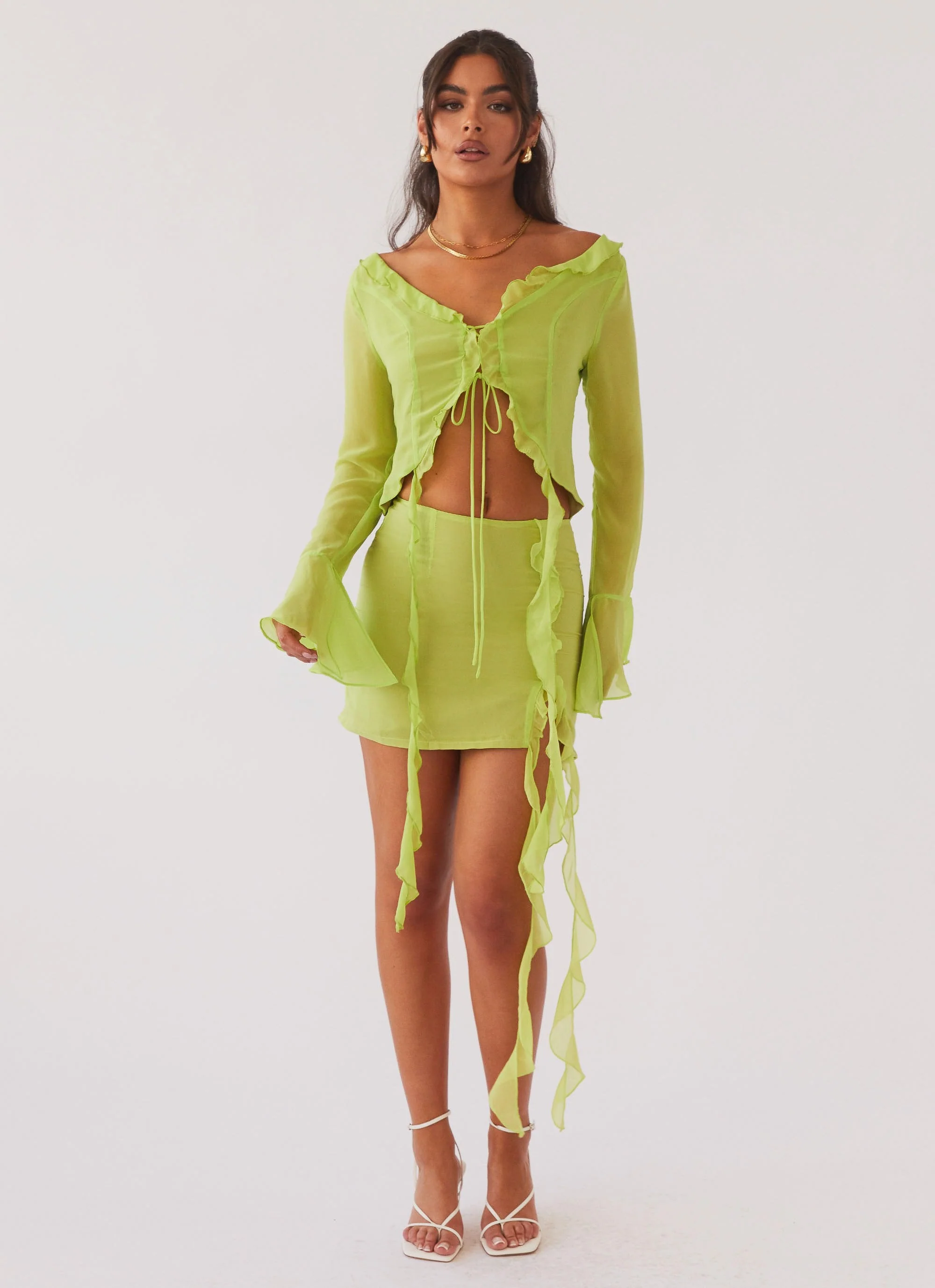 My Favourite Part Mini Skirt - Fern - Image 2