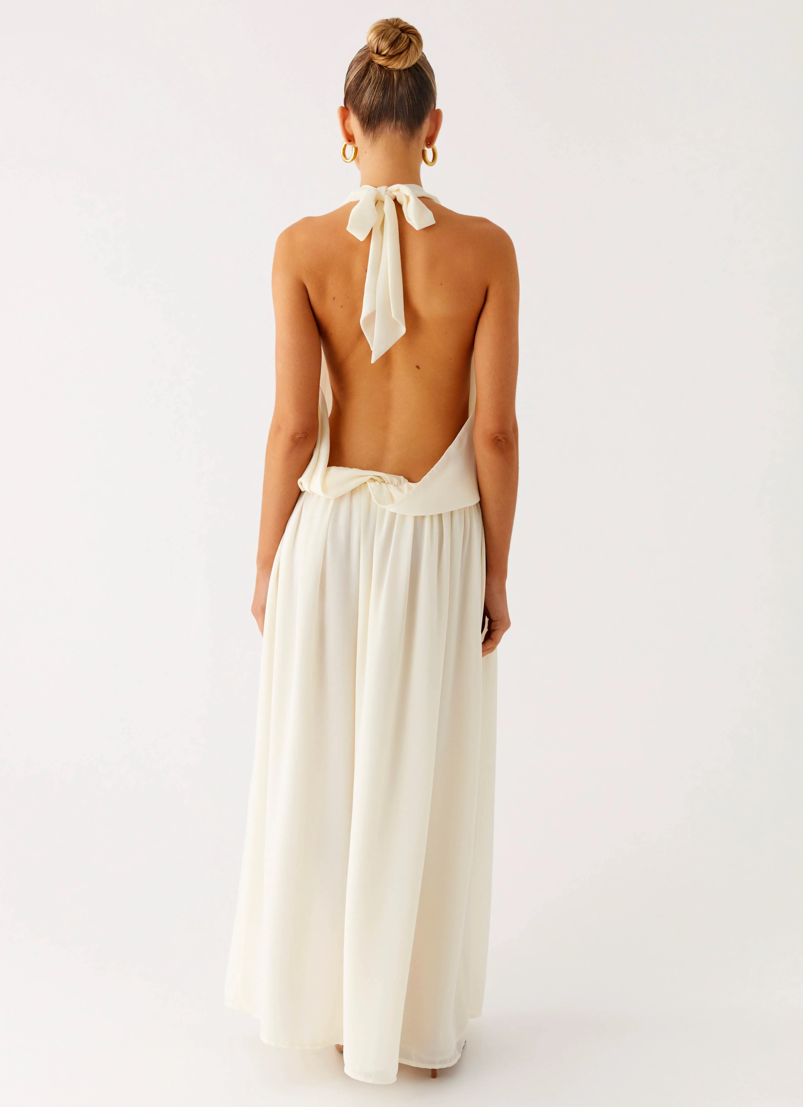 Narlah Halter Maxi Dress - Ivory - Image 4