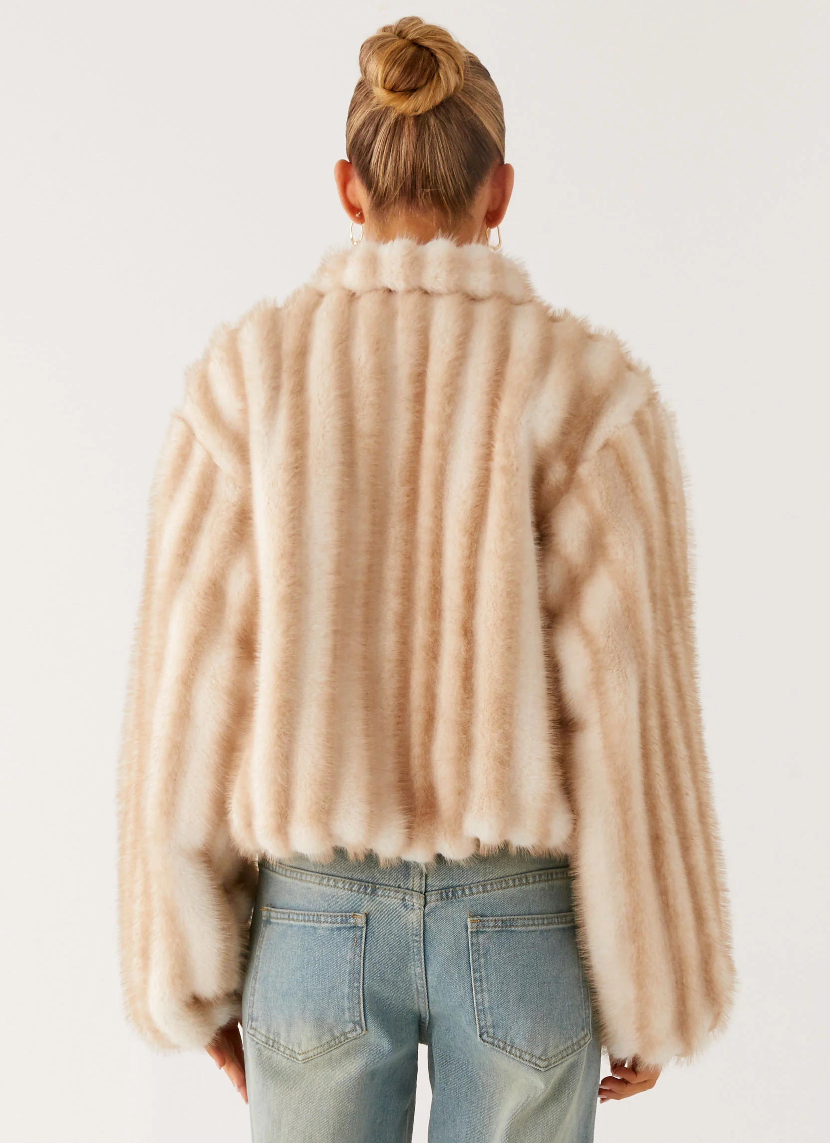 Naylor Faux Fur Jacket - Blonde - Image 6