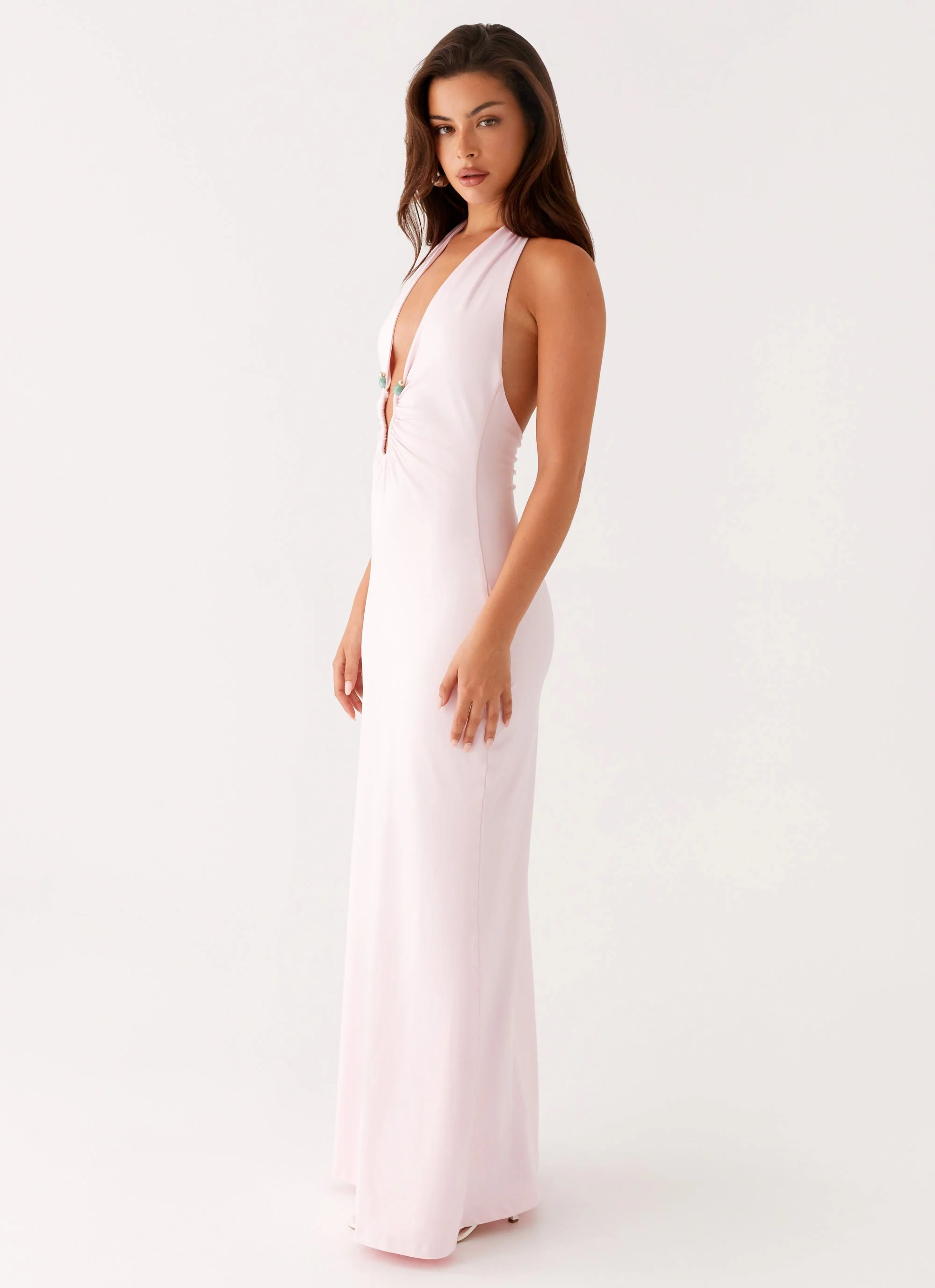 Nicola Maxi Dress - Pink - Image 2