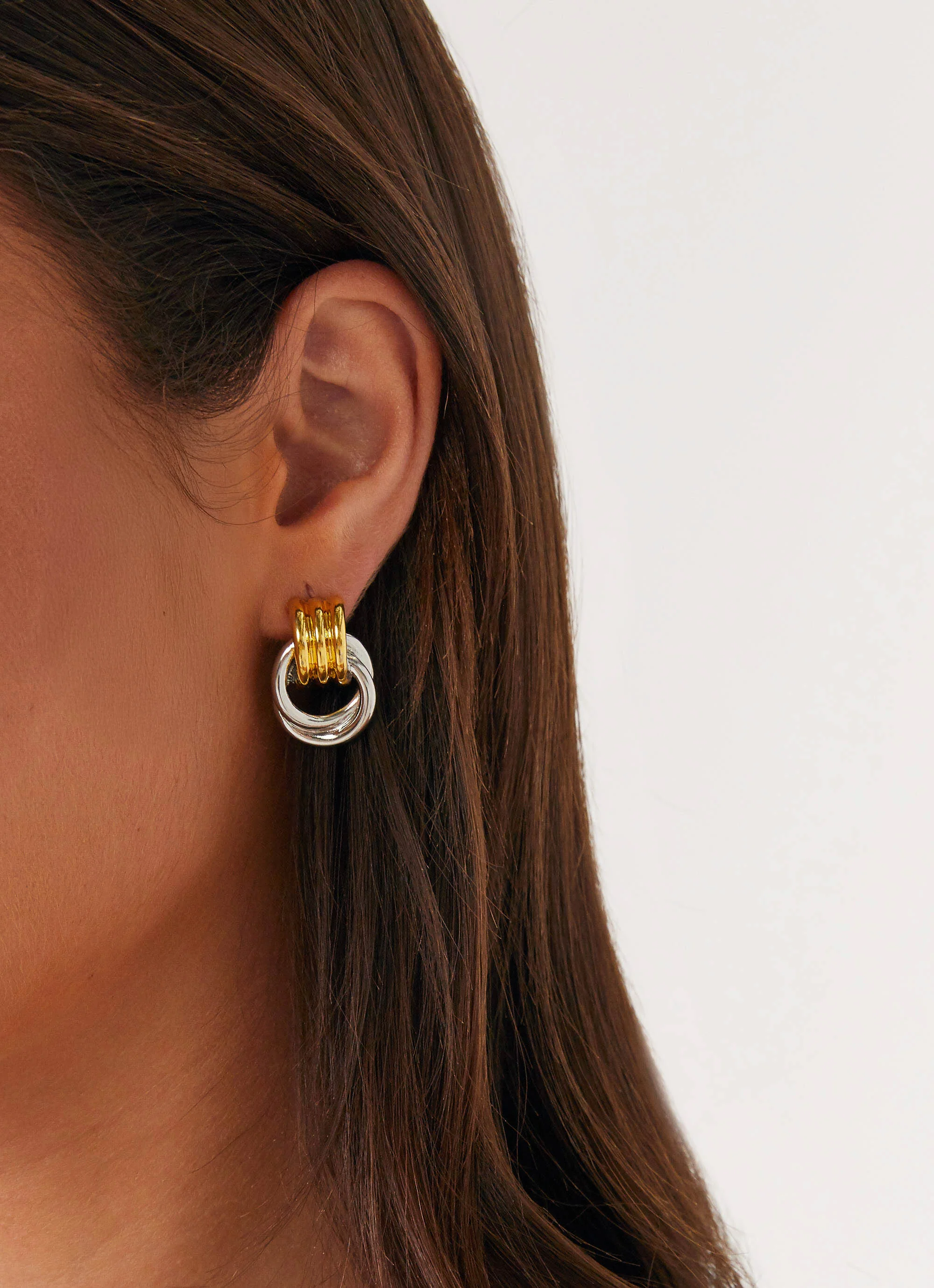 Nicolina Earrings - Gold/Silver - Image 3