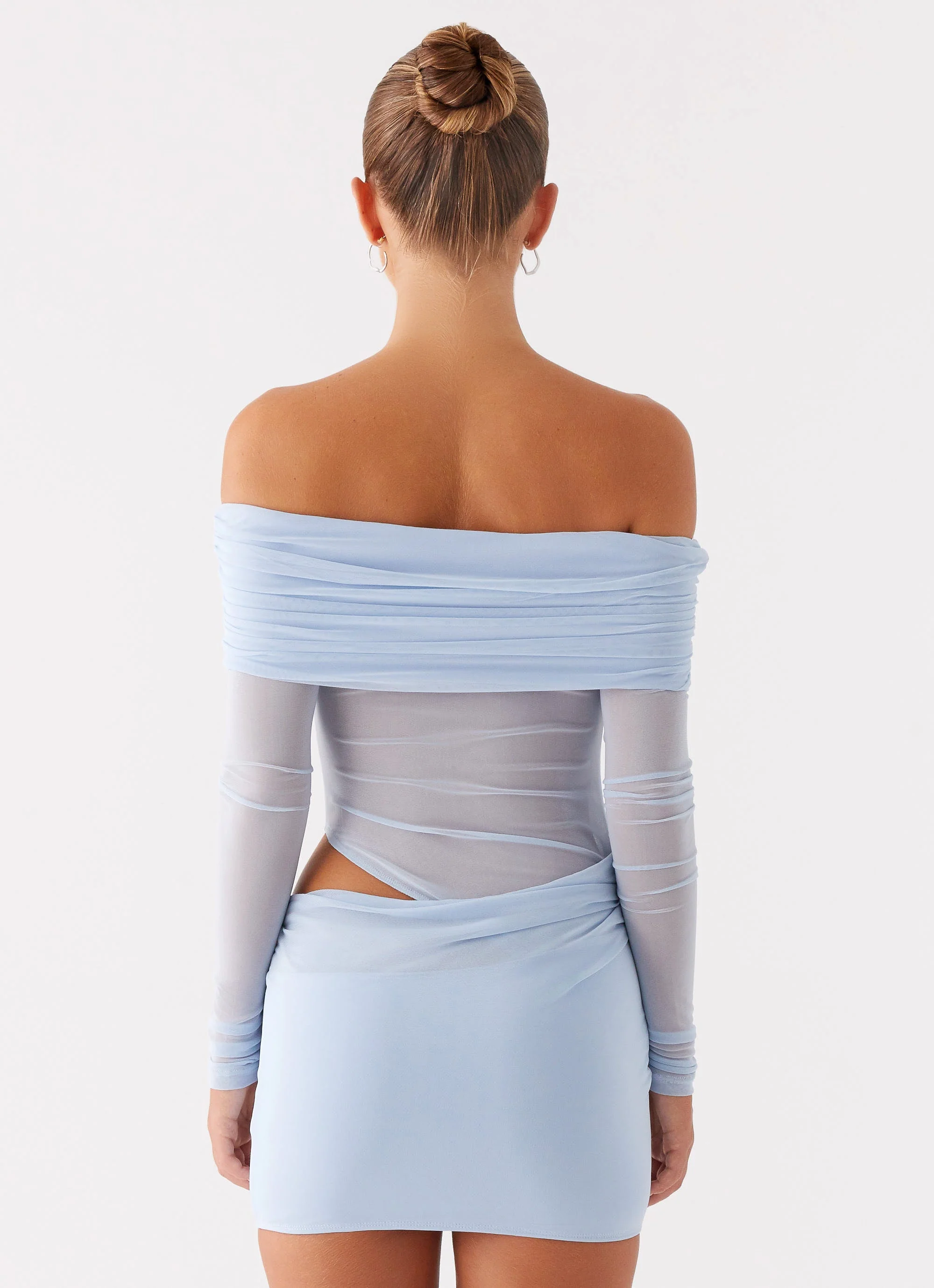 No Doubt Mini Dress - Blue - Image 5