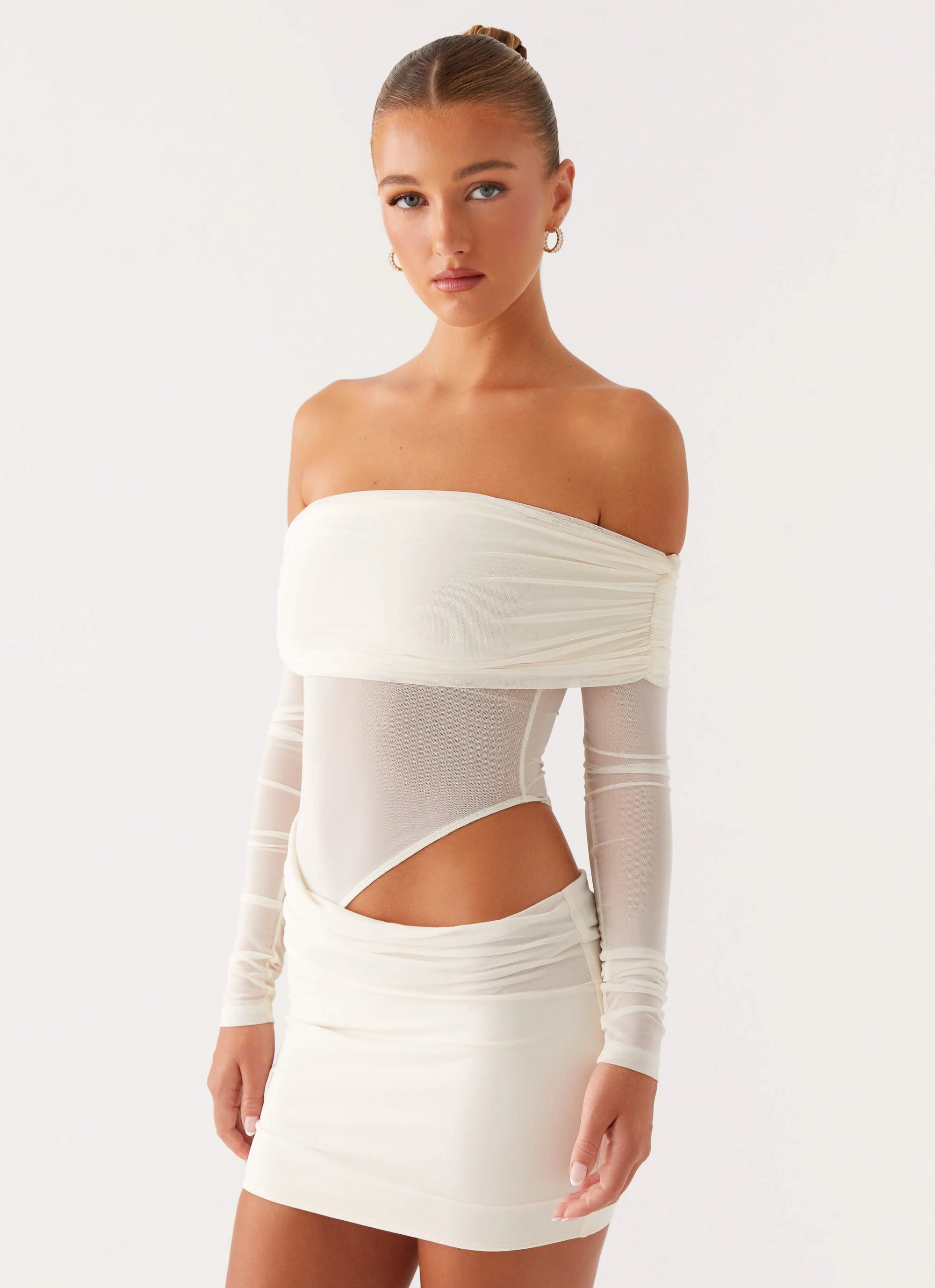 No Doubt Mini Dress - Ivory - Image 5