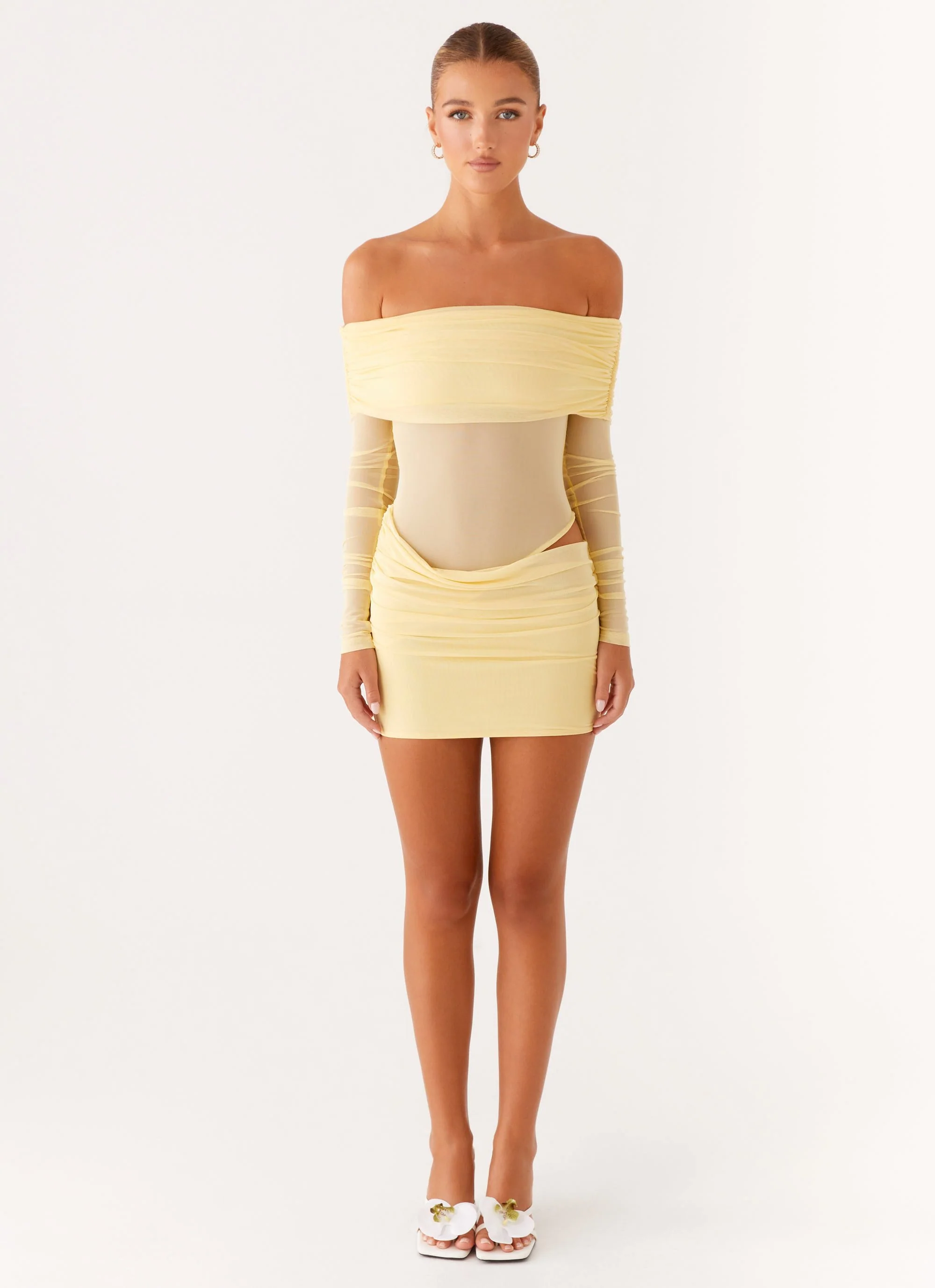 No Doubt Mini Dress - Yellow - Image 2