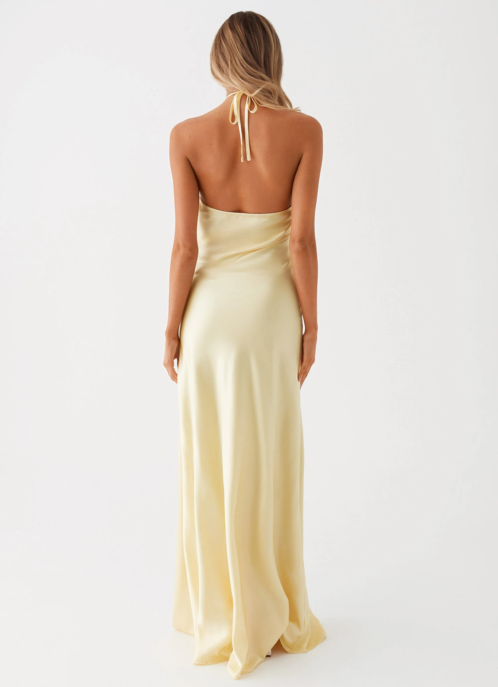 Noir Symphony Maxi Dress - Yellow - Image 4