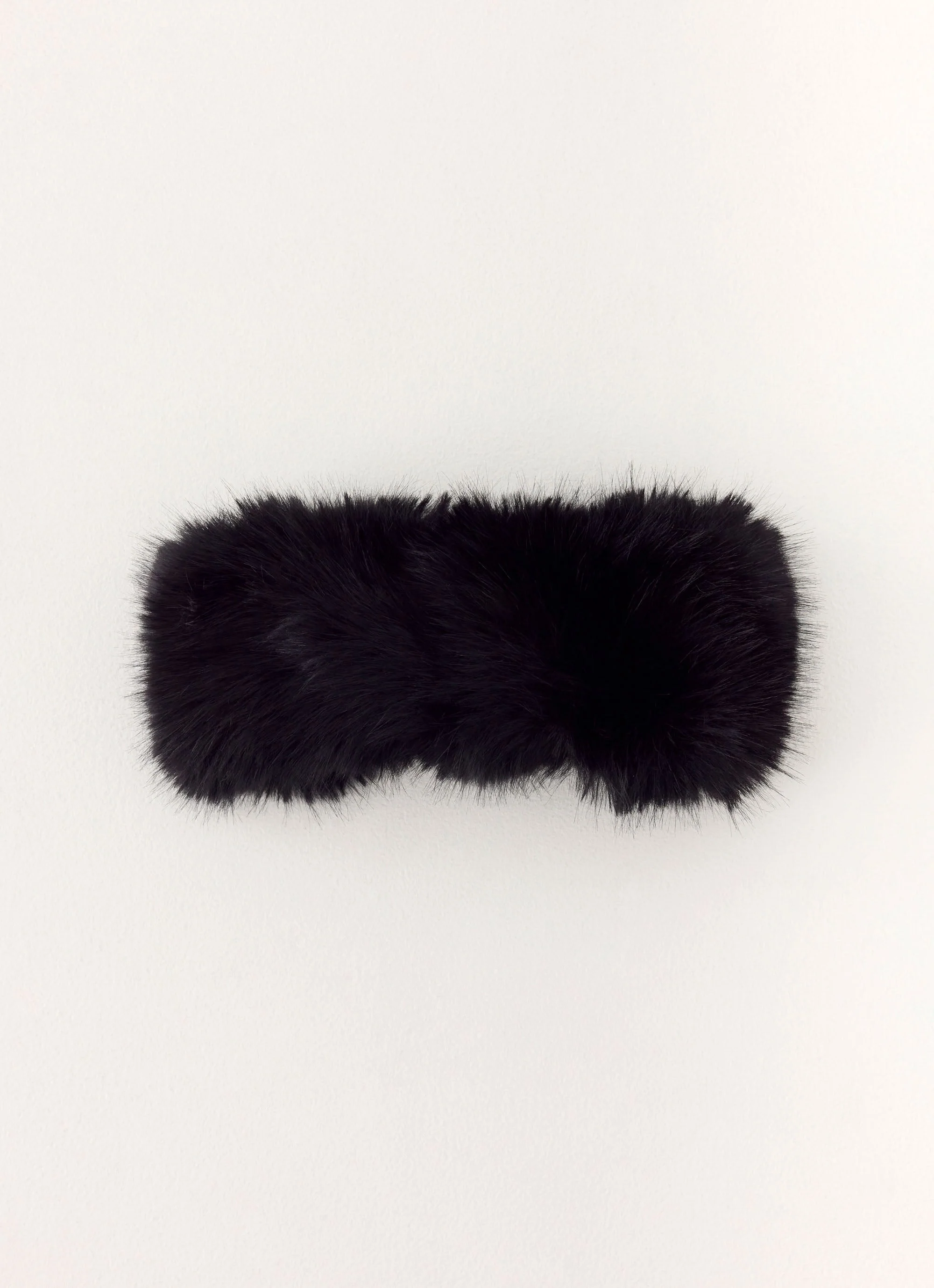 North Pole Faux Fur Headband - Black - Image 2