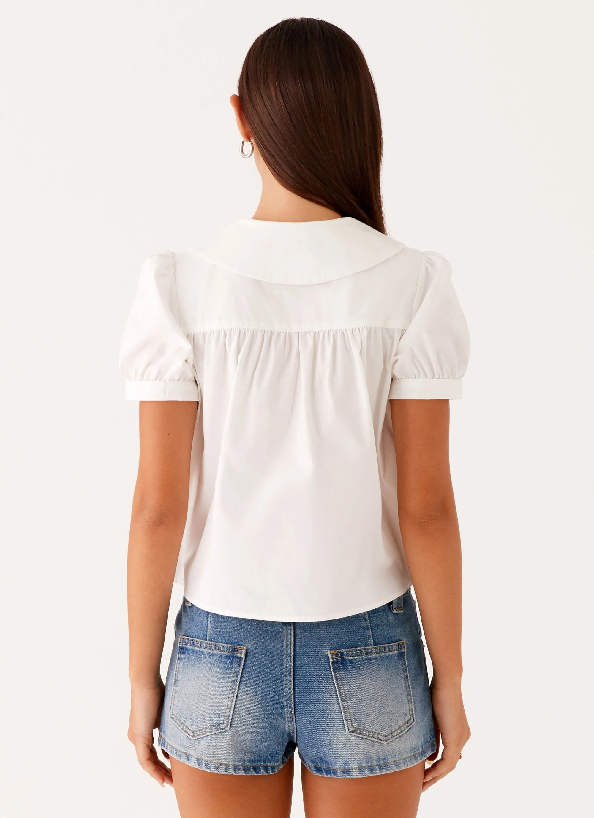 Nostalgia Babydoll Shirt - White - Image 4